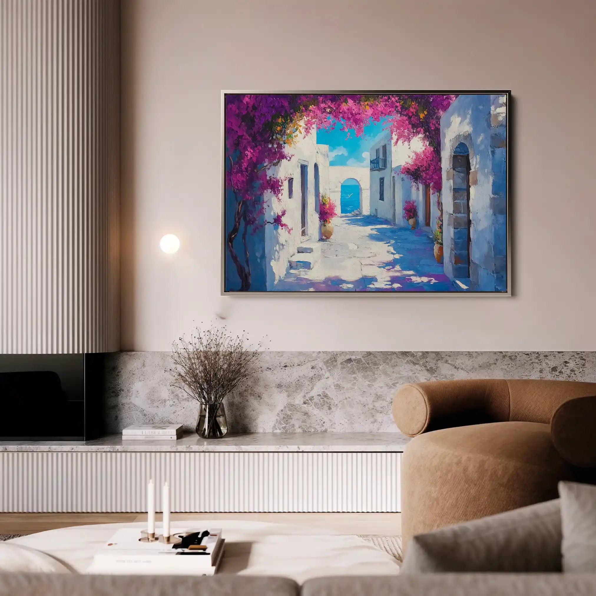 Landscape 206 Canvas Art 90 x 60 cm / Stretched on hidden frame