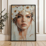 Portrait 206 Canvas Art 90 x 60 cm / Stretched on hidden frame