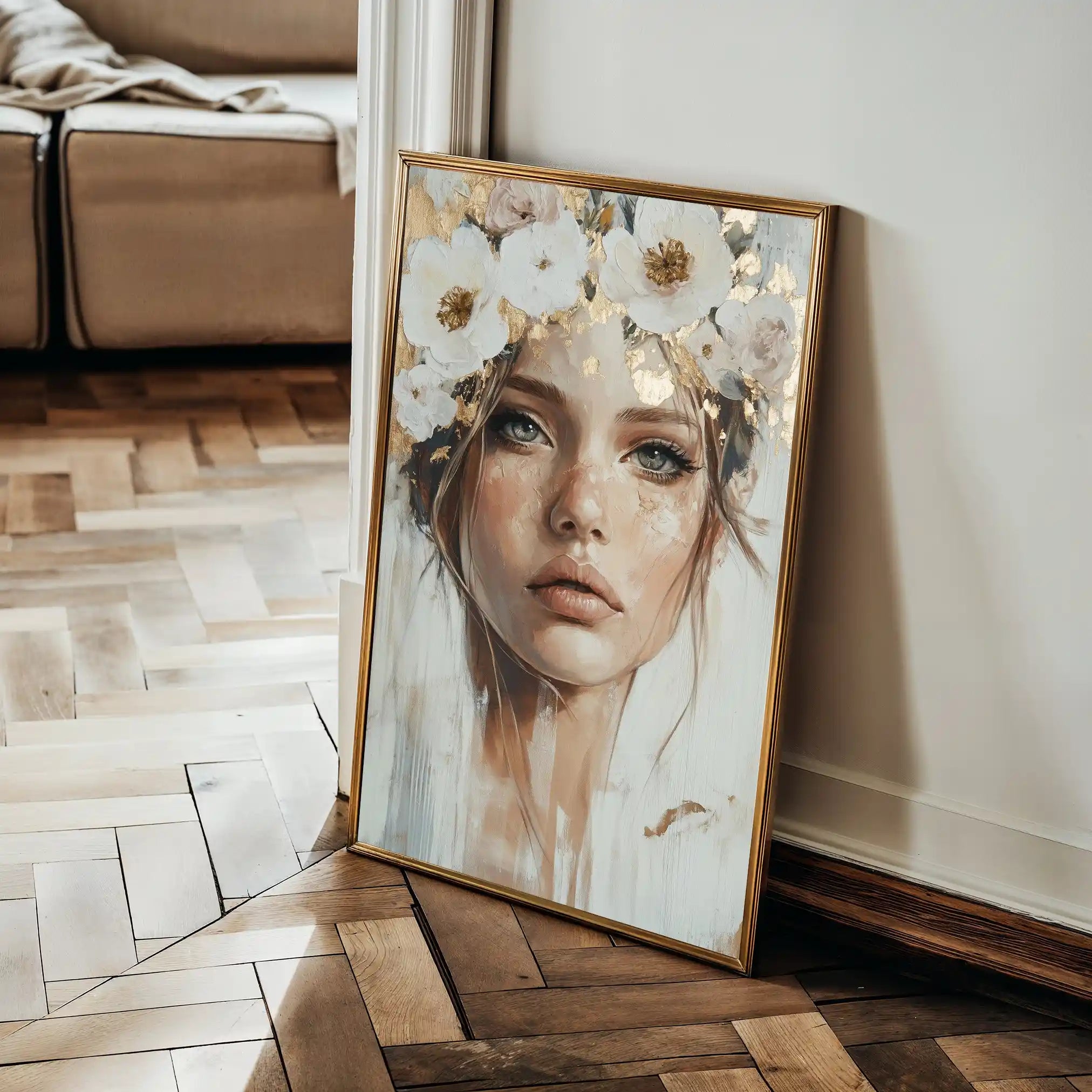 Portrait 206 Canvas Art 90 x 60 cm / Stretched on hidden frame