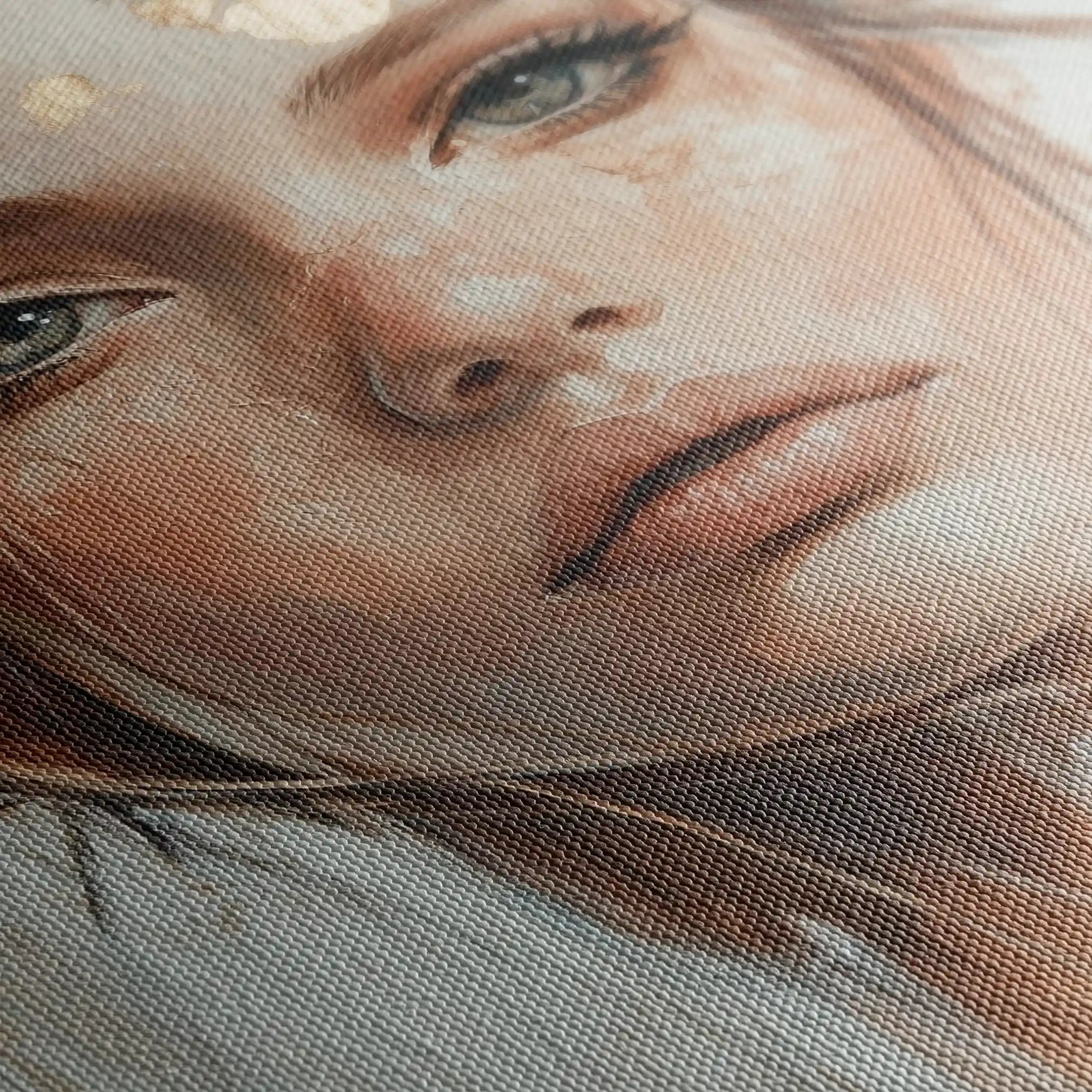 Portrait 206 Canvas Art 90 x 60 cm / Stretched on hidden frame