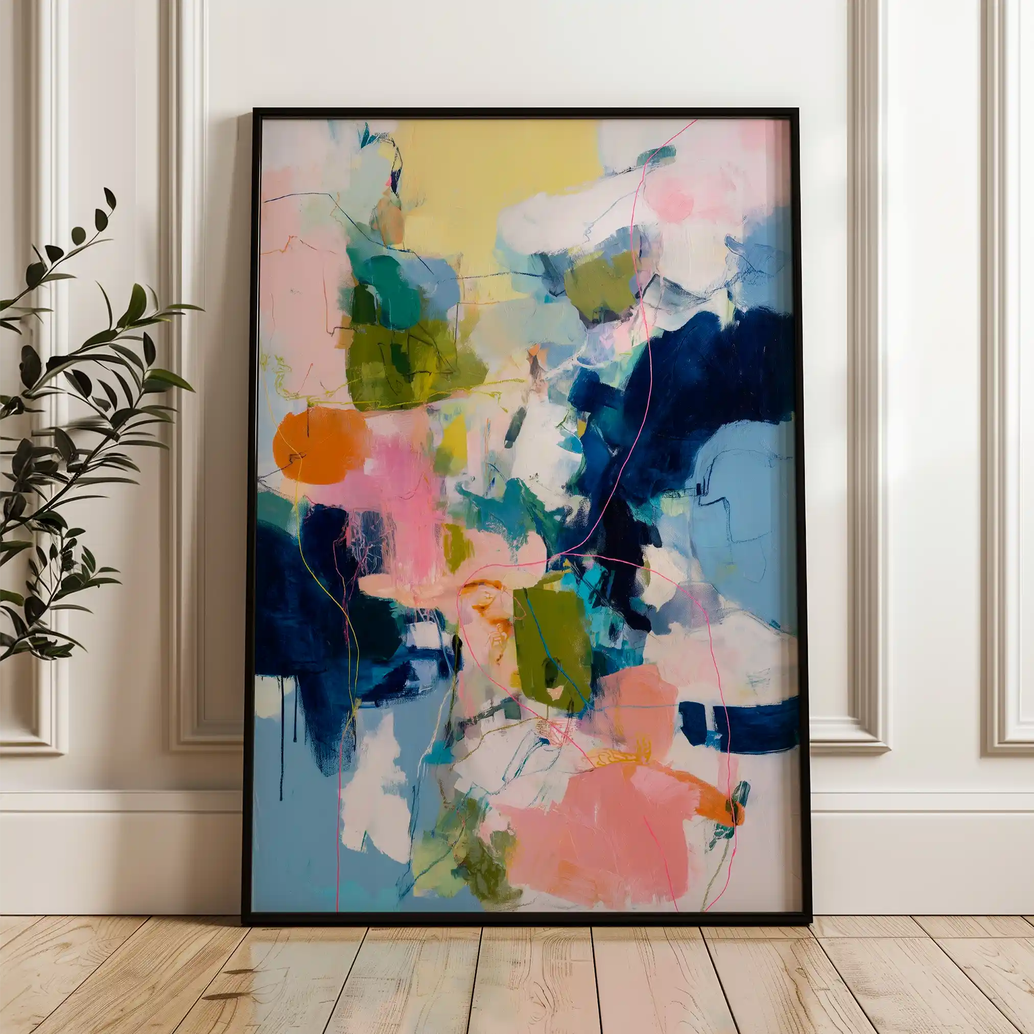 Abstract 2061 Canvas Art 60 x 40 cm / Stretched on hidden frame
