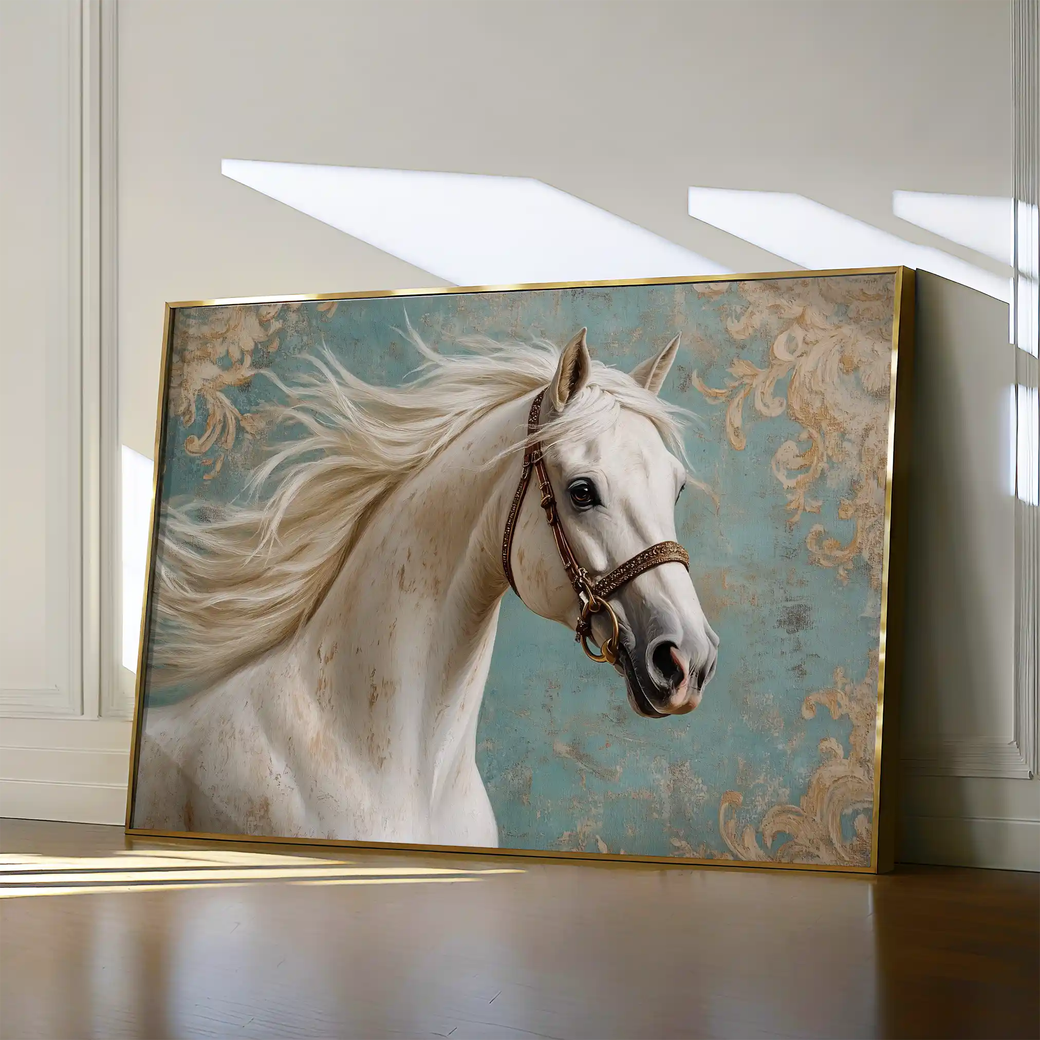 Horses 207 Canvas Art 90 x 60 cm / Stretched on hidden frame