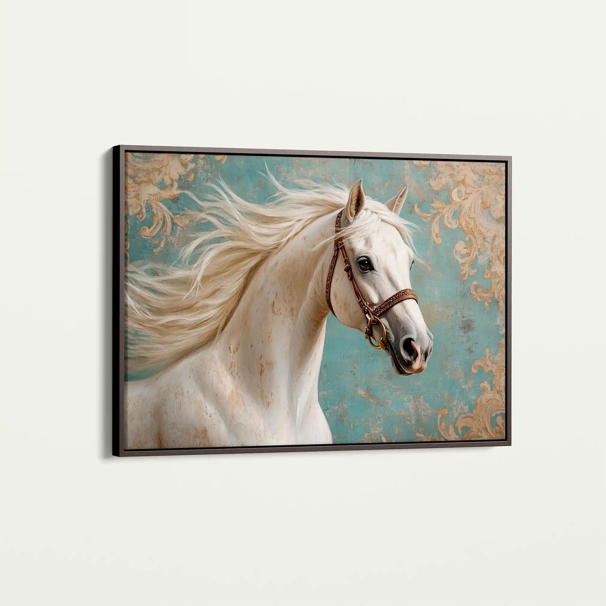 Horses 207 Canvas Art 90 x 60 cm / Stretched on hidden frame