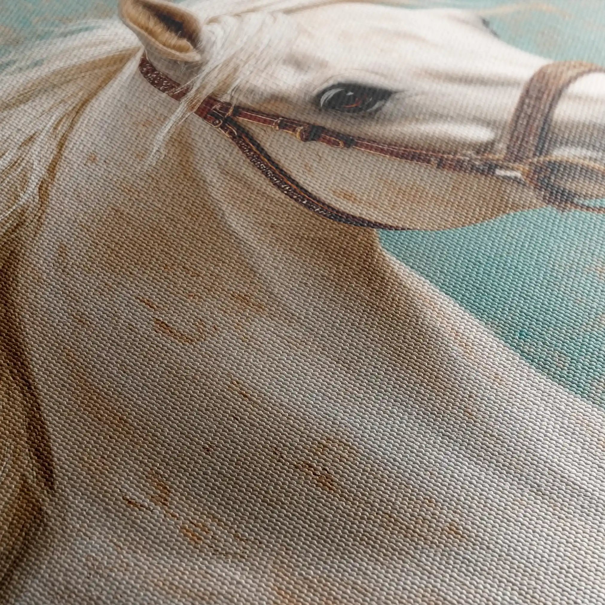 Horses 207 Canvas Art 90 x 60 cm / Stretched on hidden frame