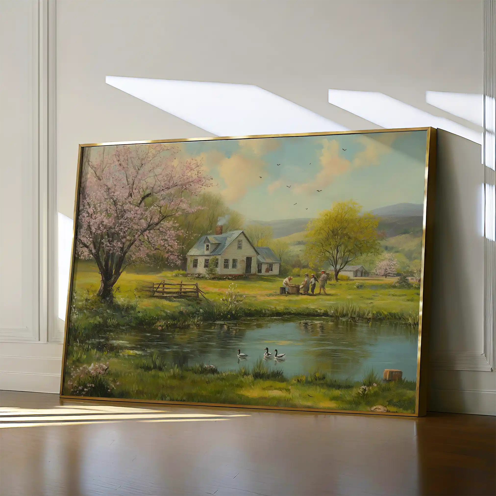 Landscape 207 Canvas Art 90 x 60 cm / Stretched on hidden frame