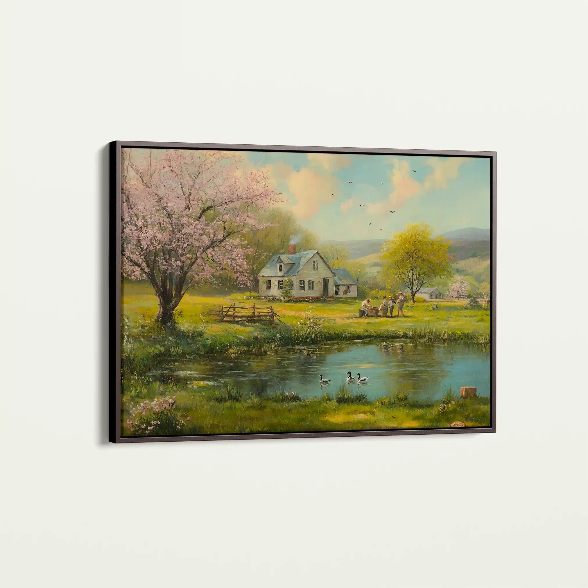 Landscape 207 Canvas Art 90 x 60 cm / Stretched on hidden frame