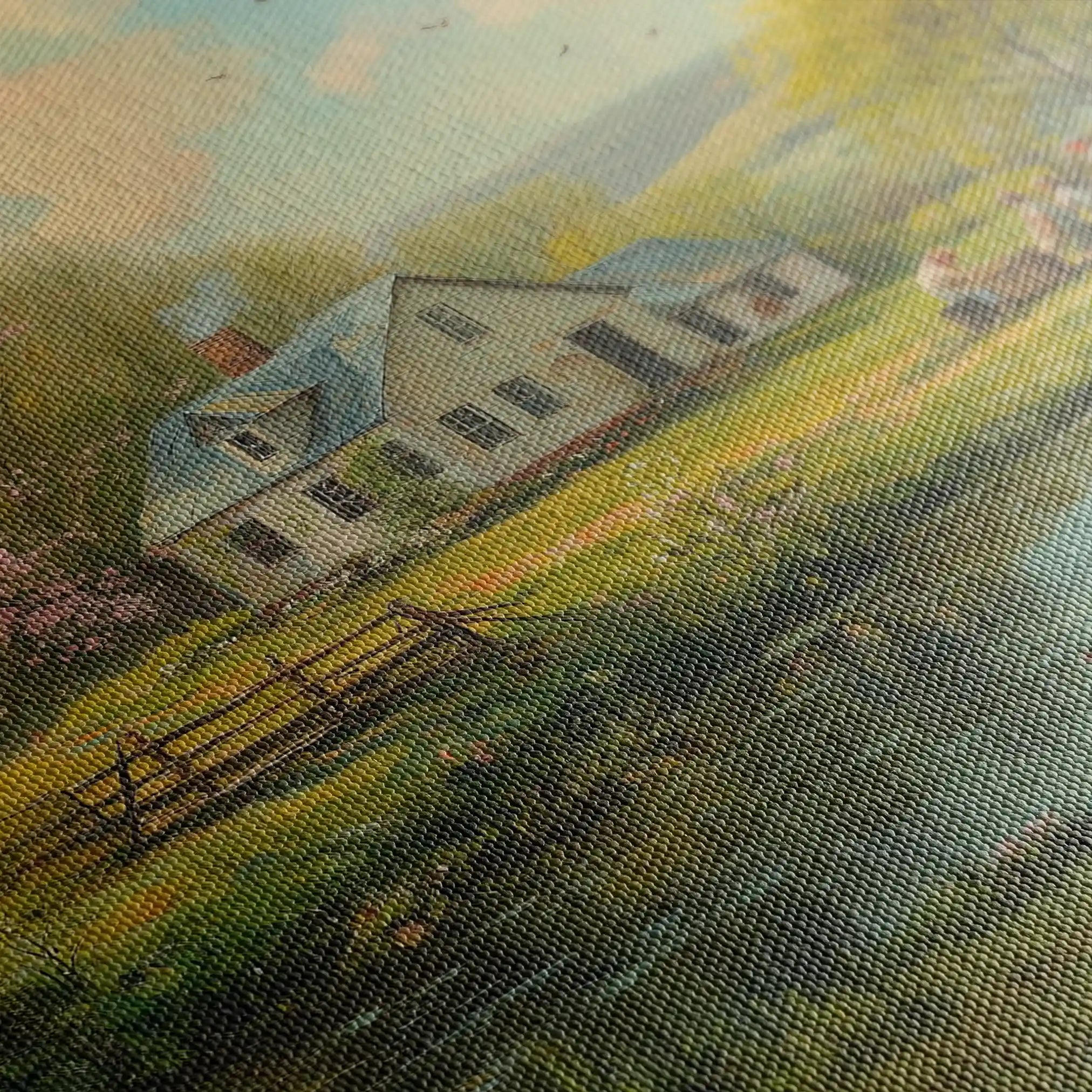 Landscape 207 Canvas Art 90 x 60 cm / Stretched on hidden frame