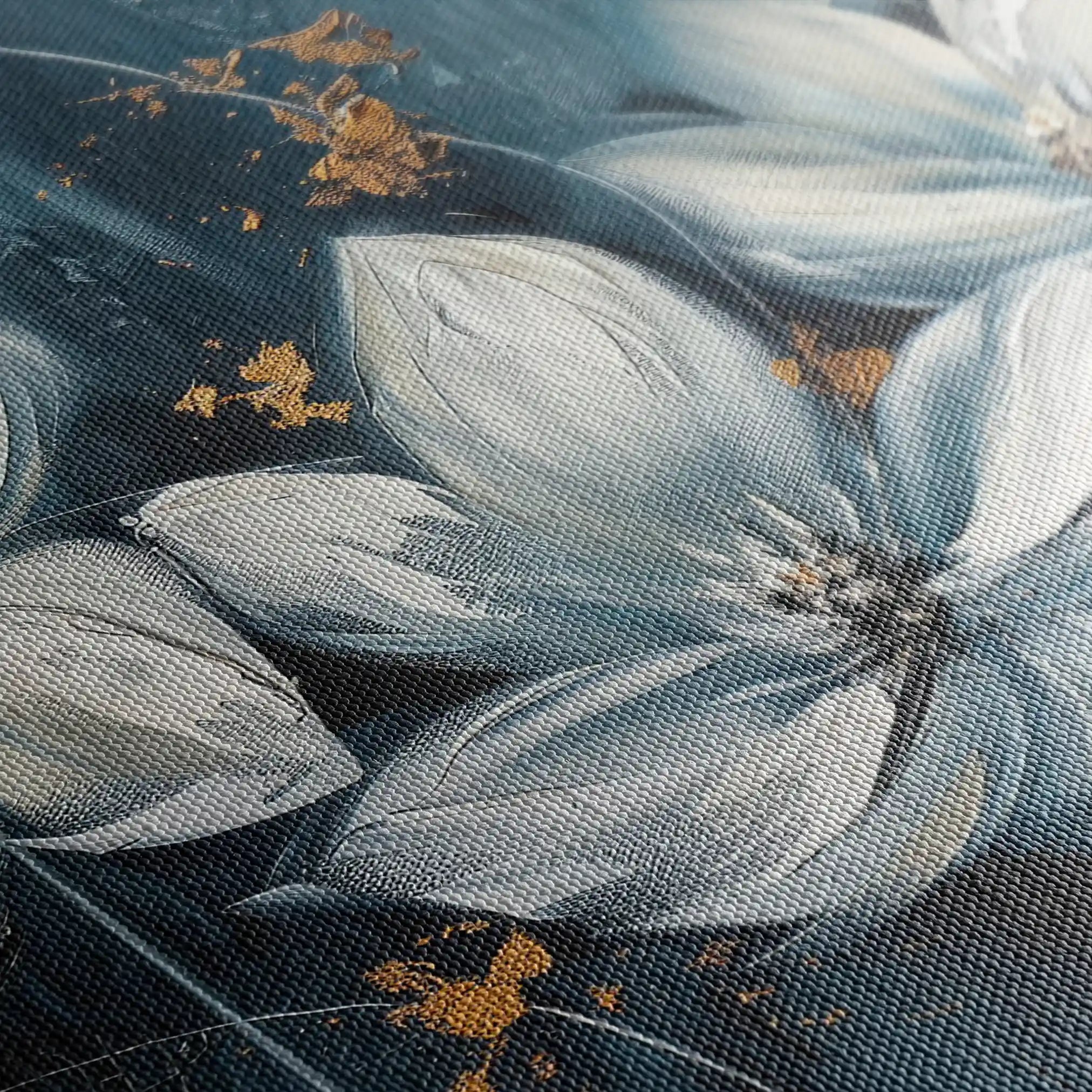 Floral Canvas Wall Art WAD208-F 90 x 60 cm / Stretched on hidden frame