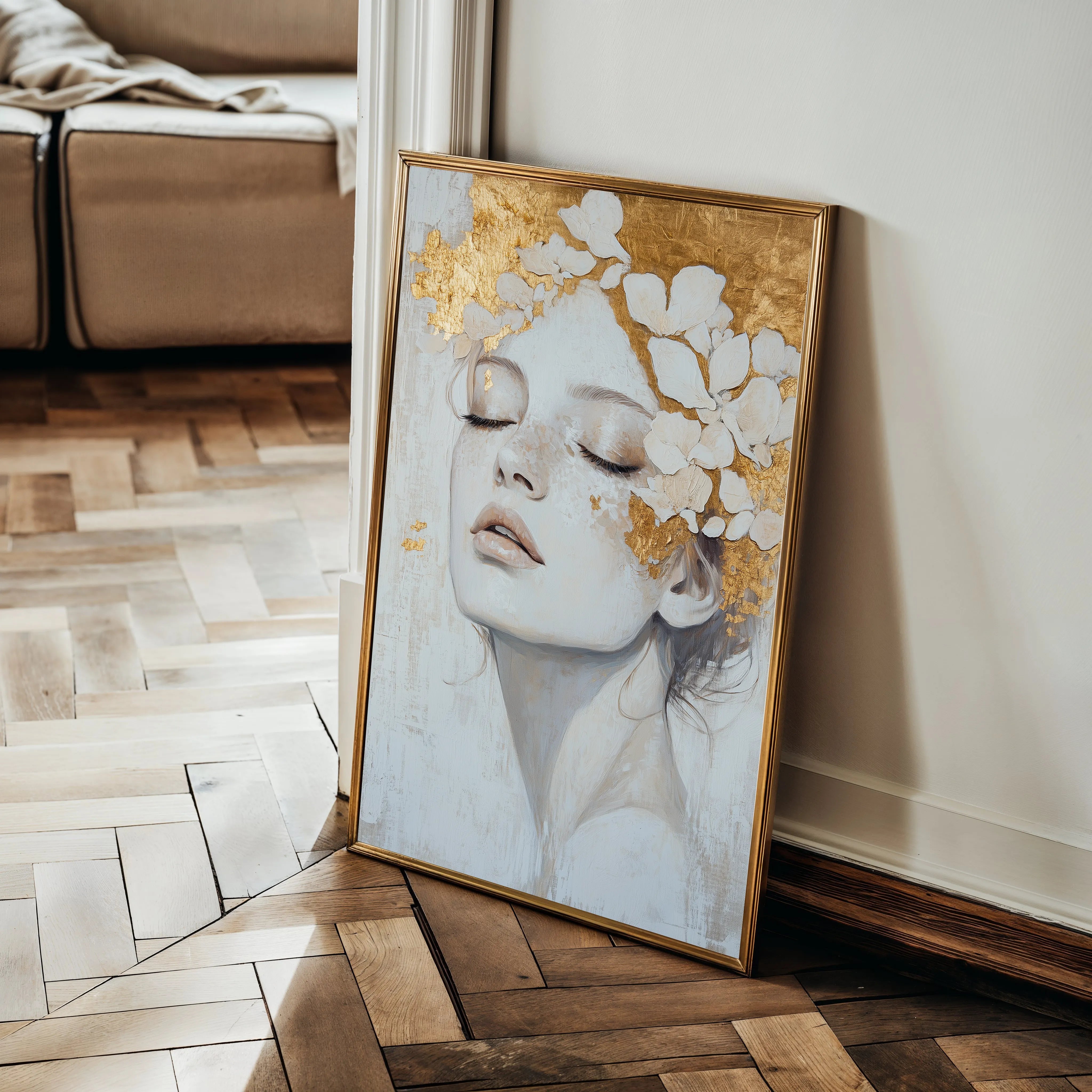 Portrait Canvas Wall Art WAD208-P 90 x 60 cm / Stretched on hidden frame