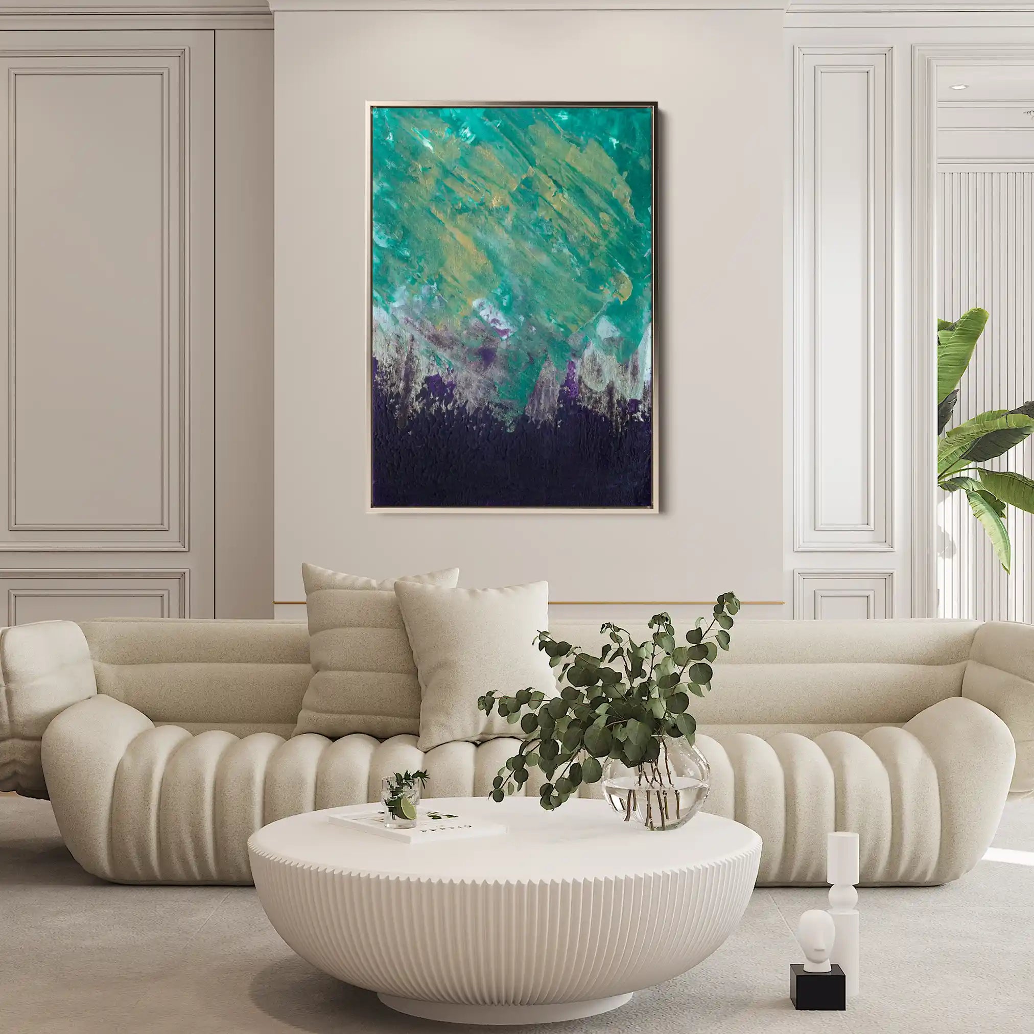Abstract 209 Canvas Art 60 x 40 cm / Stretched on hidden frame