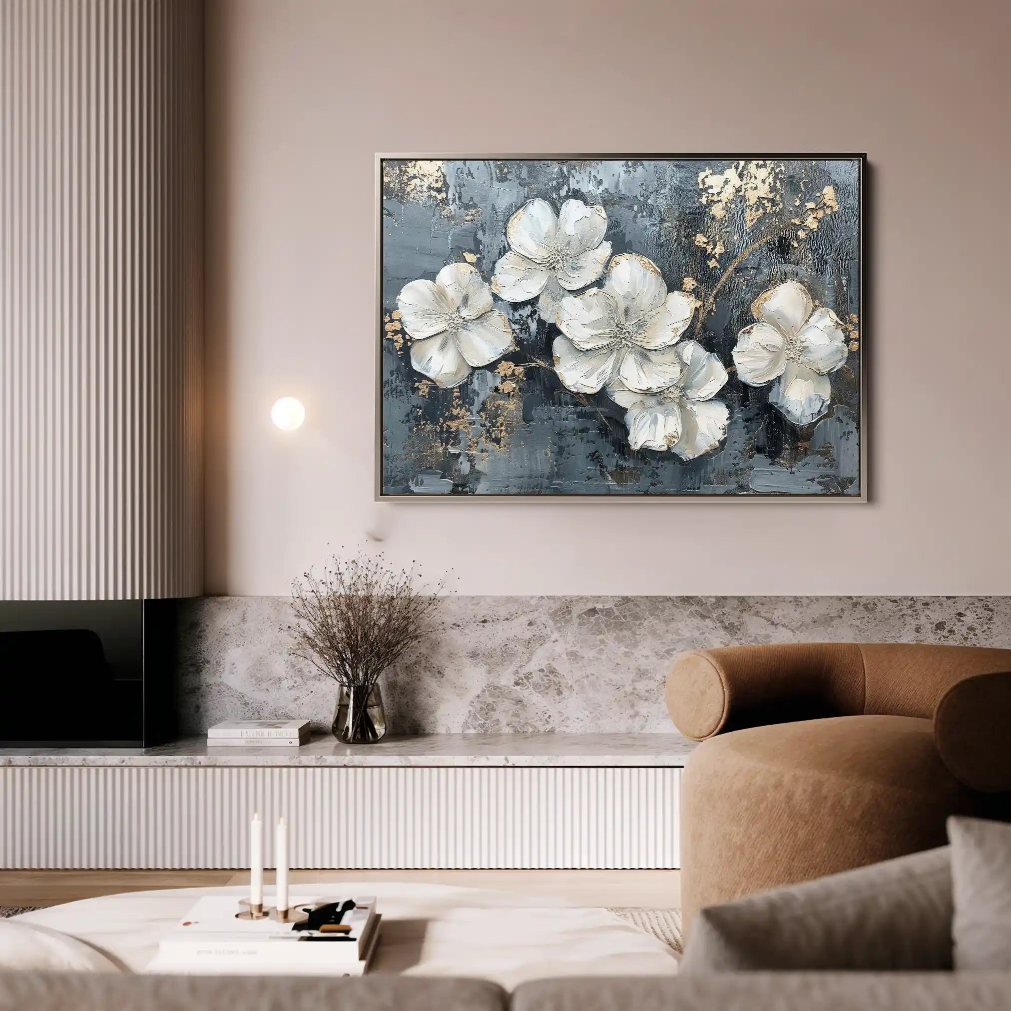 Floral Canvas Wall Art WAD209-F 90 x 60 cm / Stretched on hidden frame