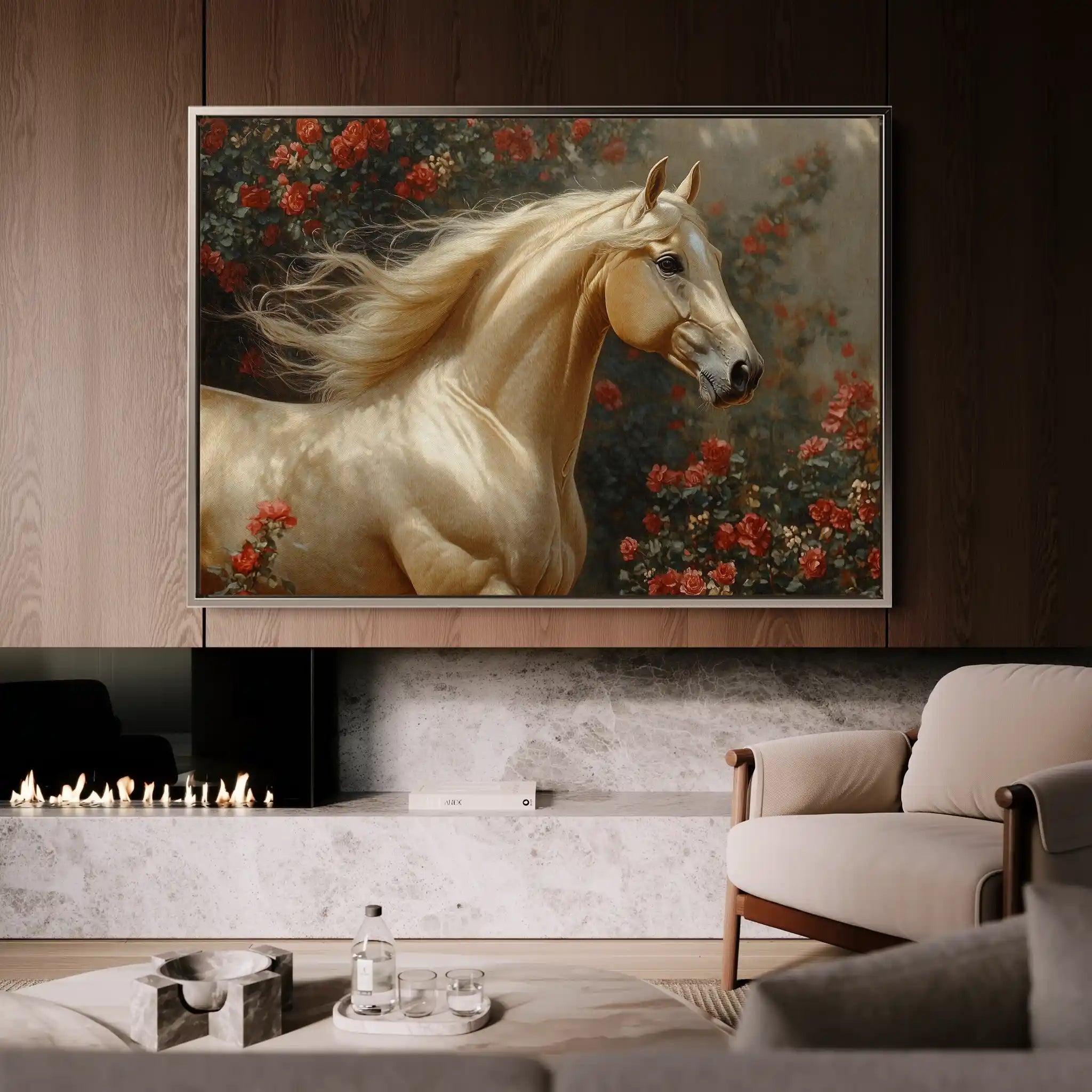 Horses 209 Canvas Art 90 x 60 cm / Stretched on hidden frame