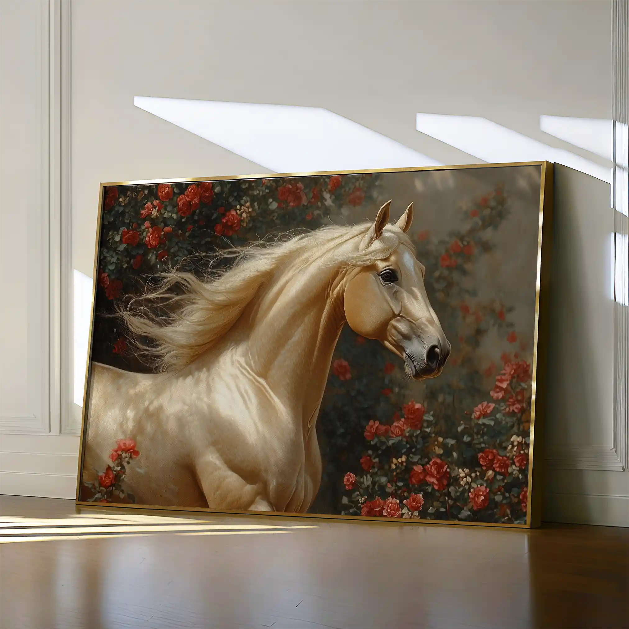 Horses 209 Canvas Art 90 x 60 cm / Stretched on hidden frame