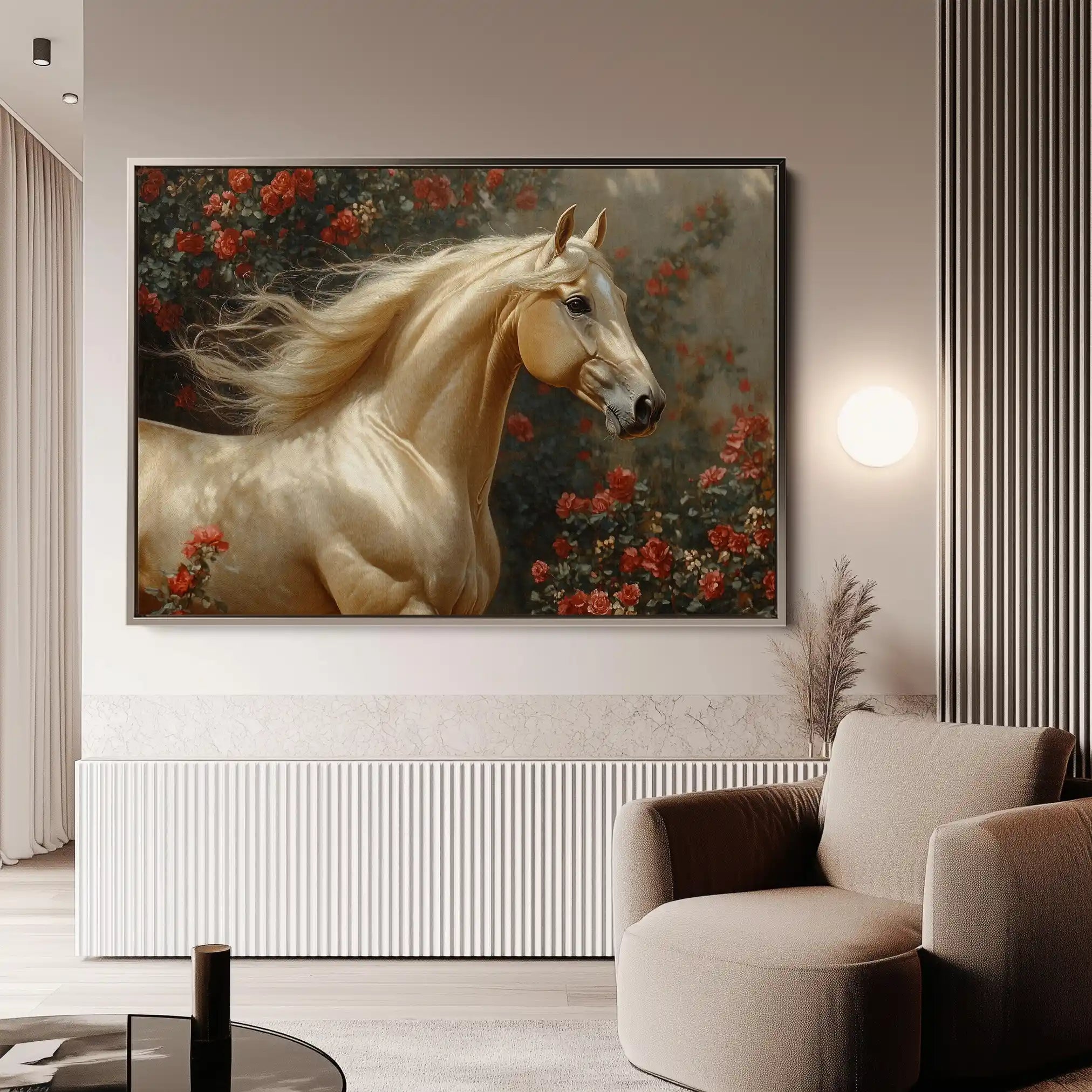 Horses 209 Canvas Art 90 x 60 cm / Stretched on hidden frame