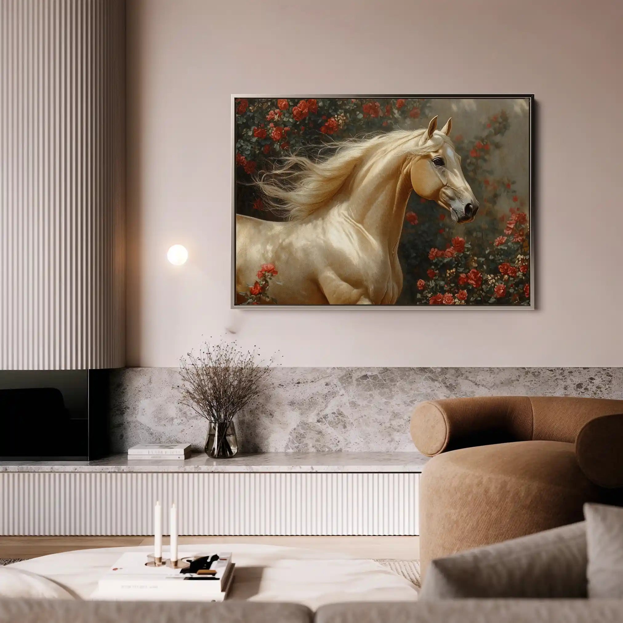 Horses 209 Canvas Art 90 x 60 cm / Stretched on hidden frame