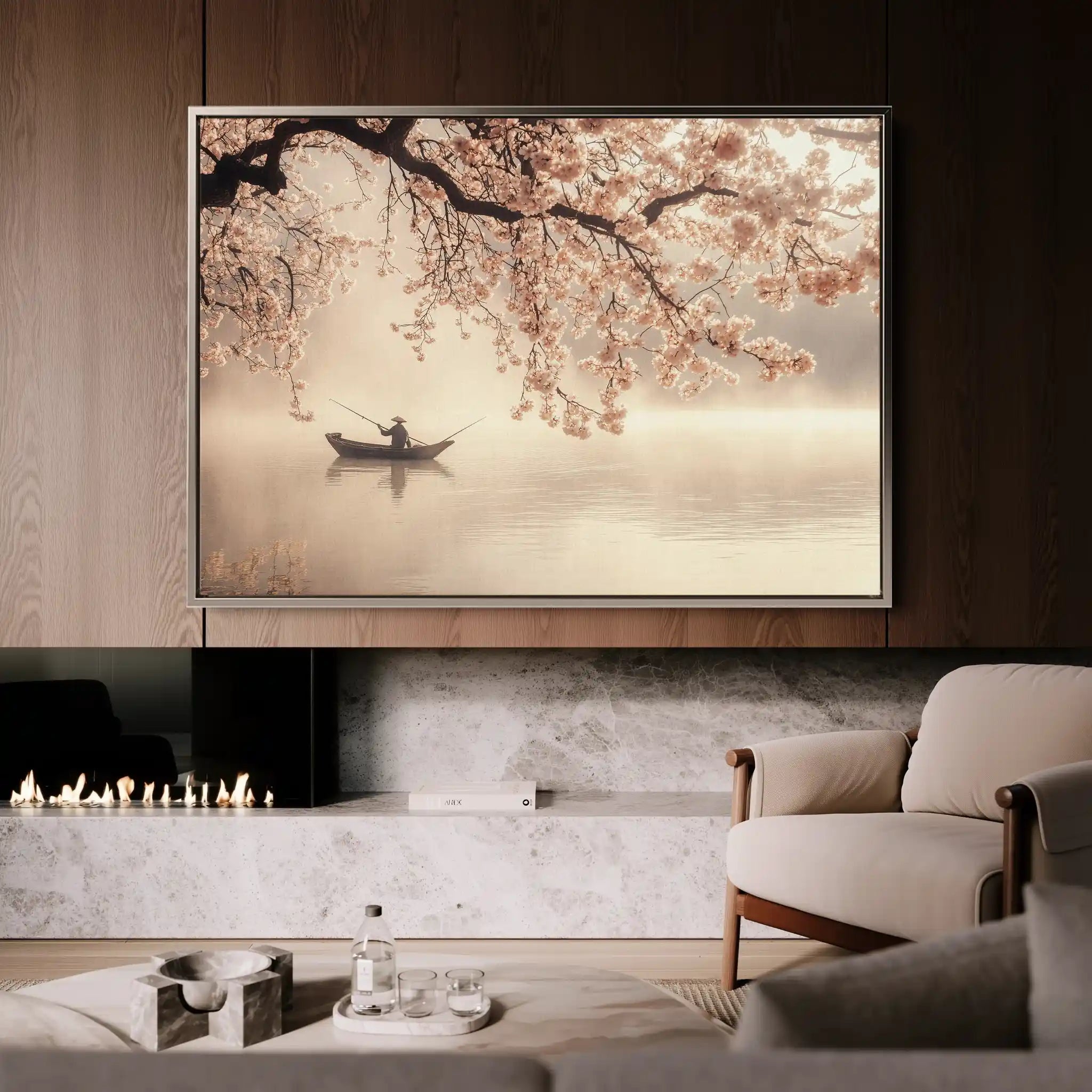 Landscape 209 Canvas Art 90 x 60 cm / Stretched on hidden frame