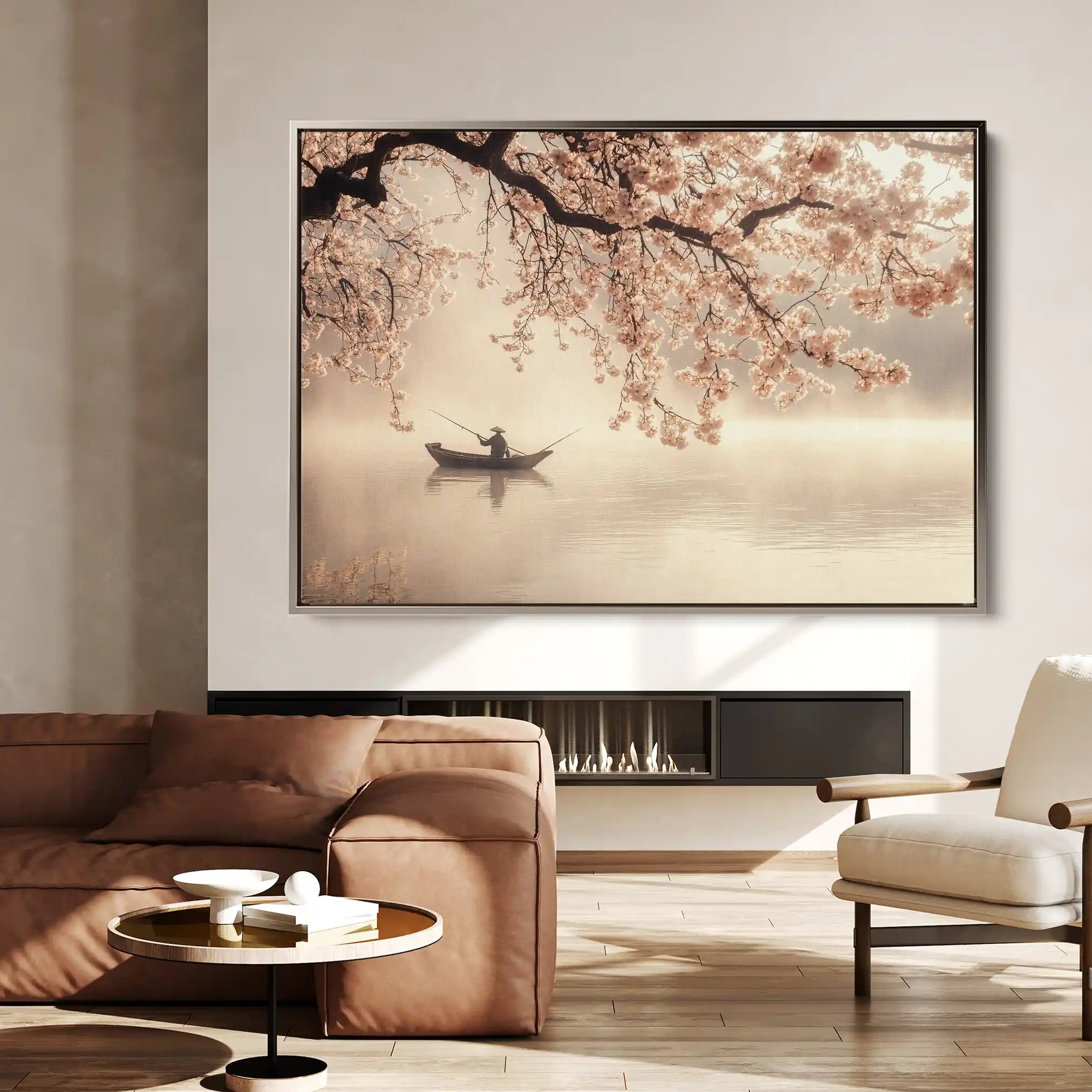 Landscape 209 Canvas Art 90 x 60 cm / Stretched on hidden frame