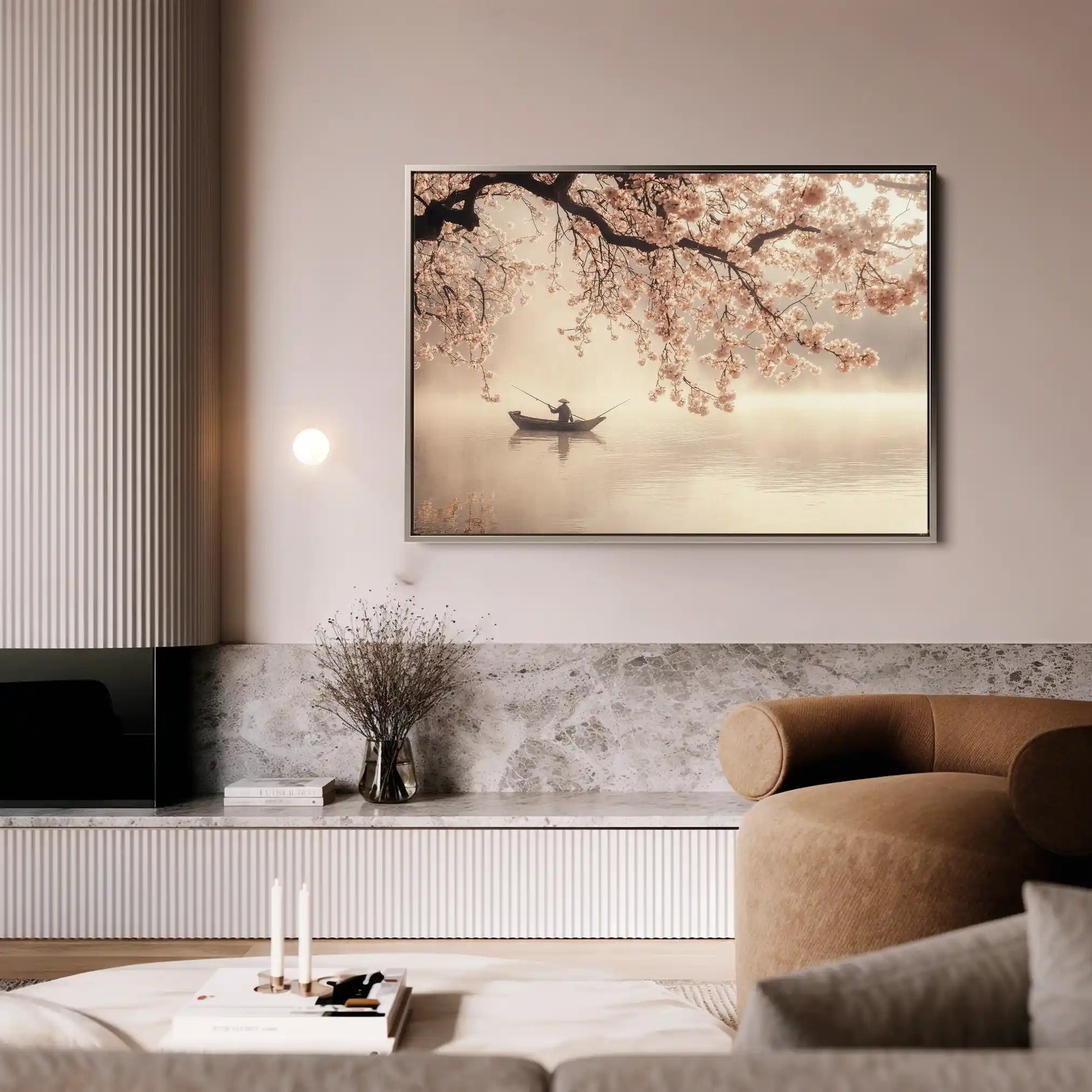 Landscape 209 Canvas Art 90 x 60 cm / Stretched on hidden frame
