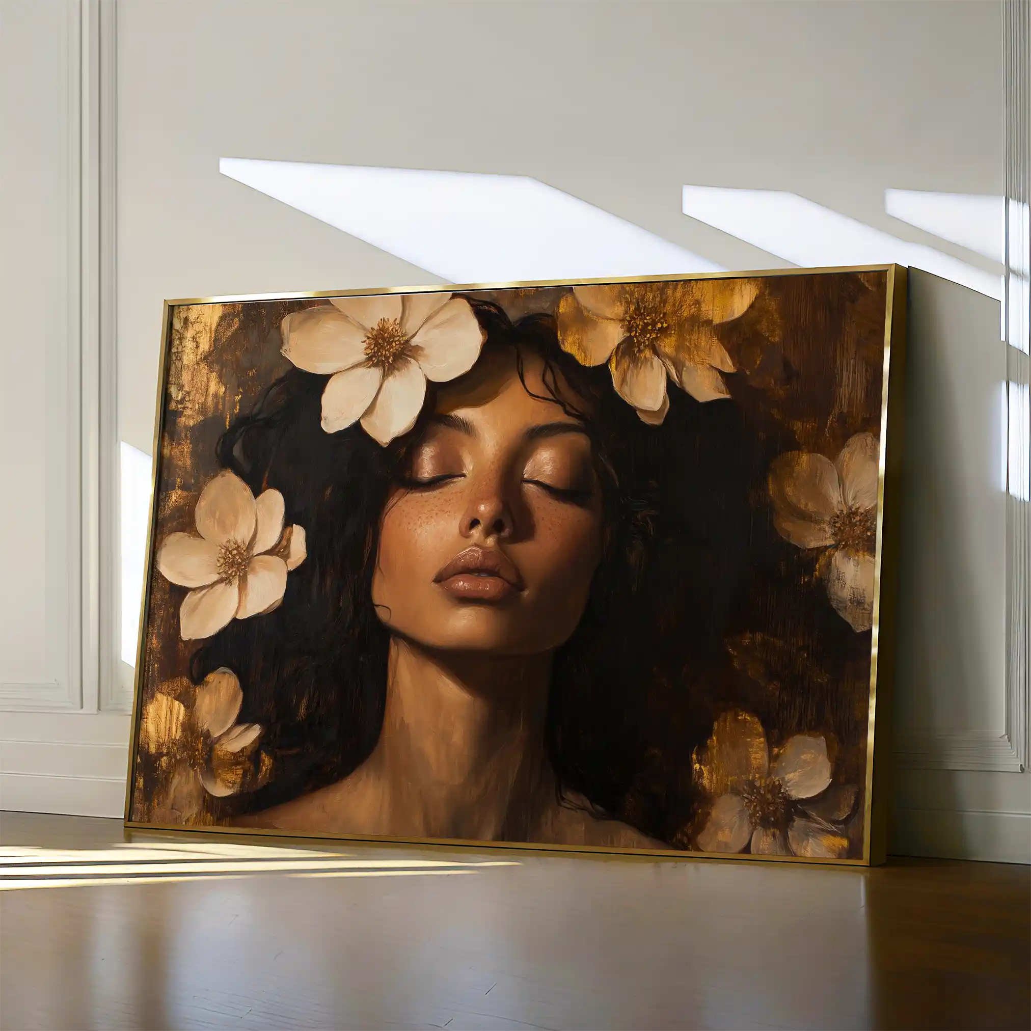 Portrait 209 Canvas Art 90 x 60 cm / Stretched on hidden frame