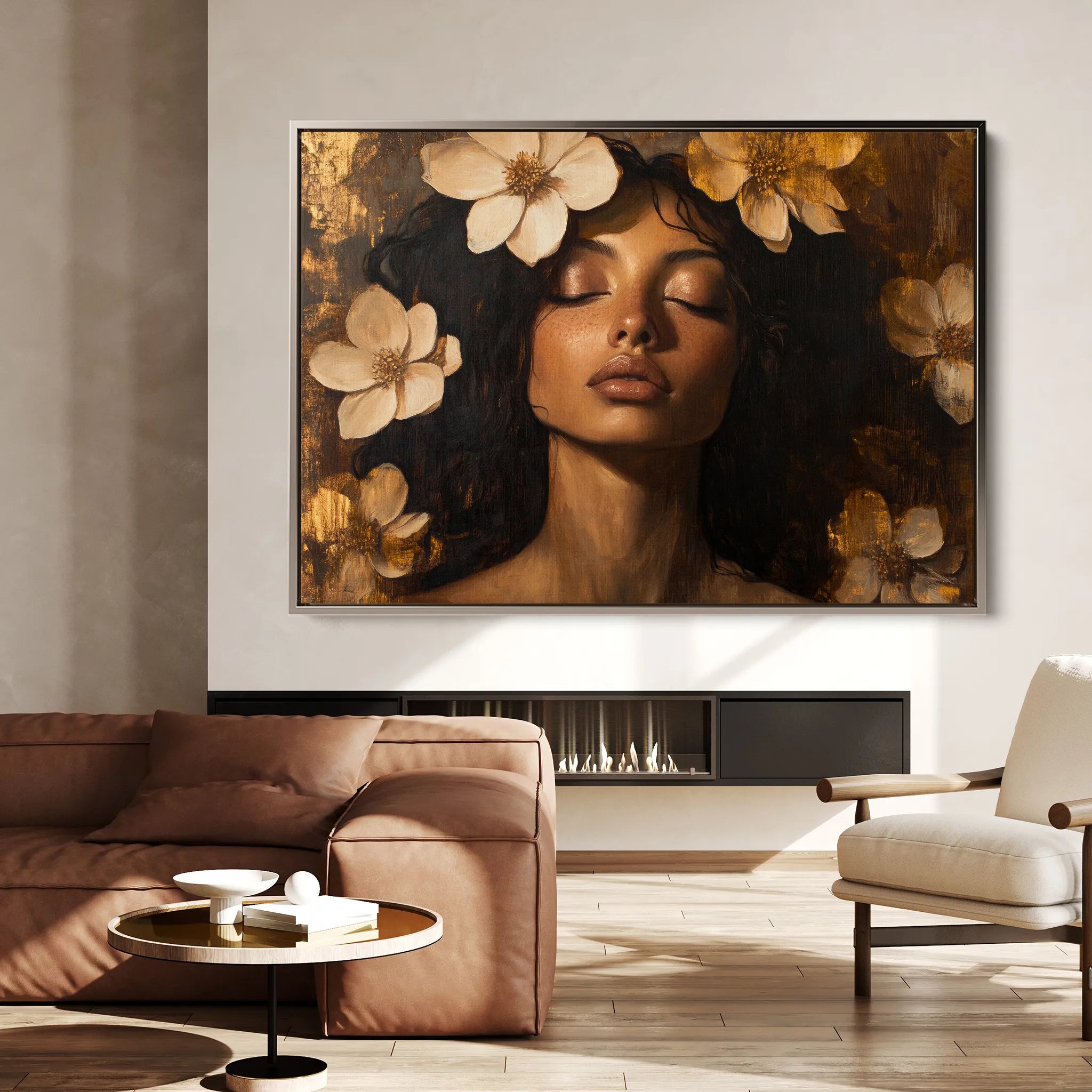 Portrait Canvas Wall Art WAD209-P 90 x 60 cm / Stretched on hidden frame