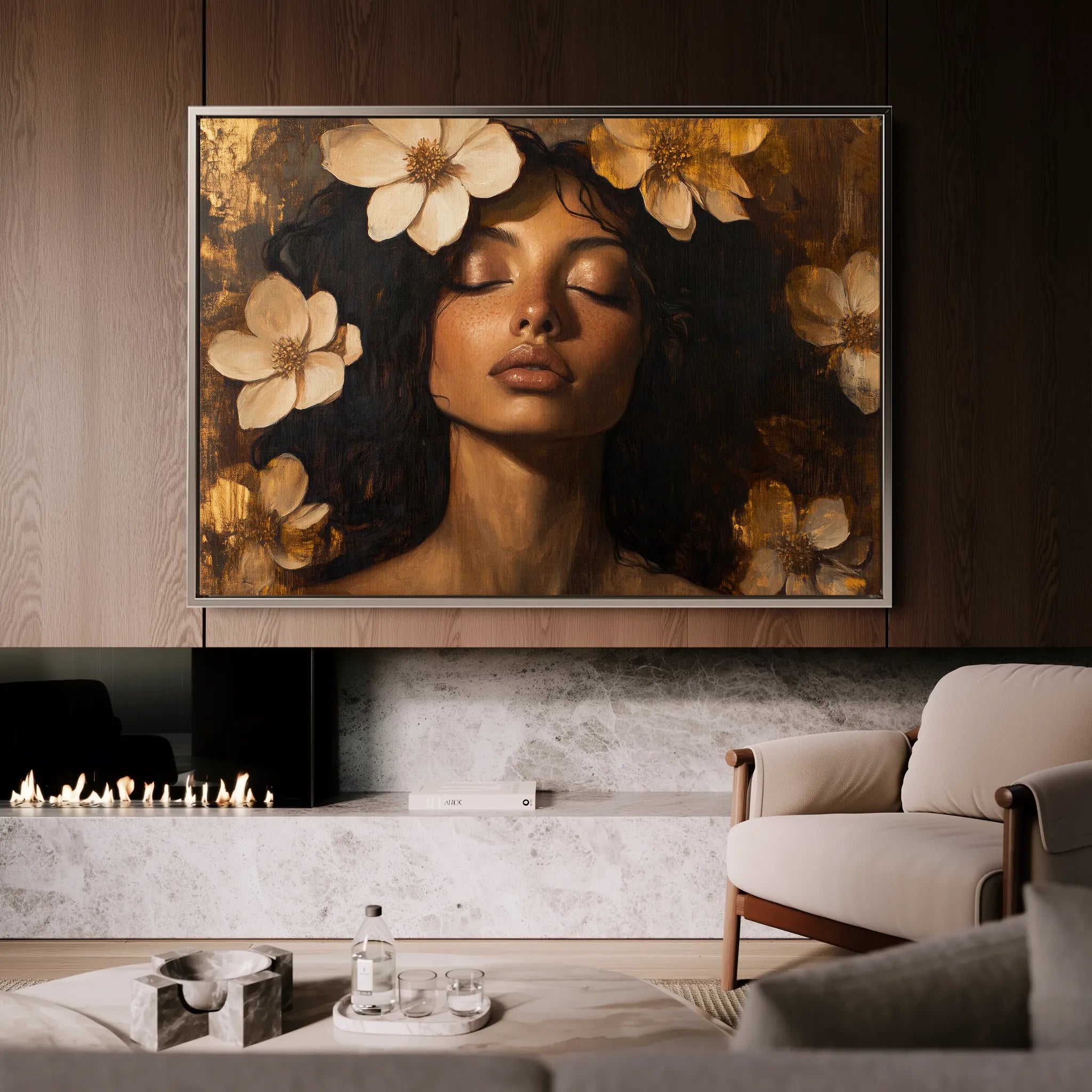 Portrait Canvas Wall Art WAD209-P 90 x 60 cm / Stretched on hidden frame