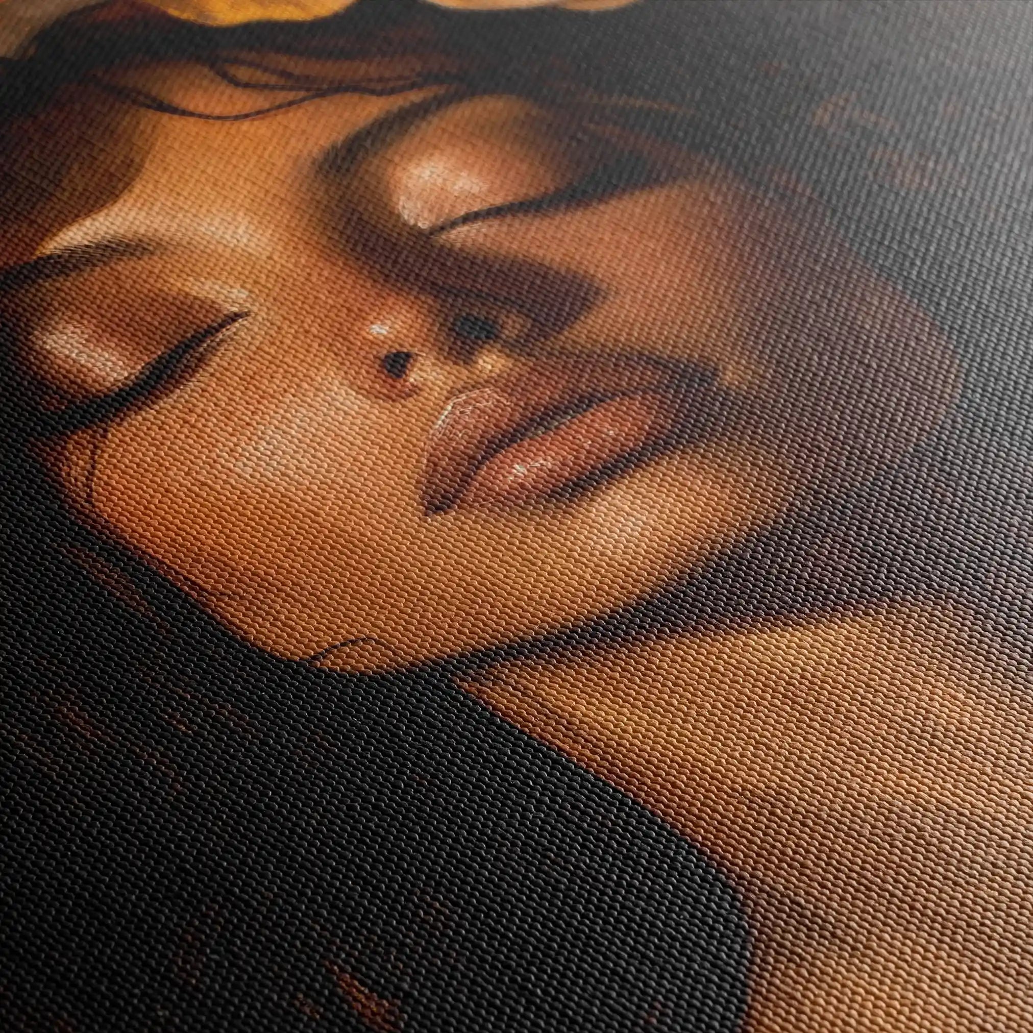 Portrait 209 Canvas Art 90 x 60 cm / Stretched on hidden frame