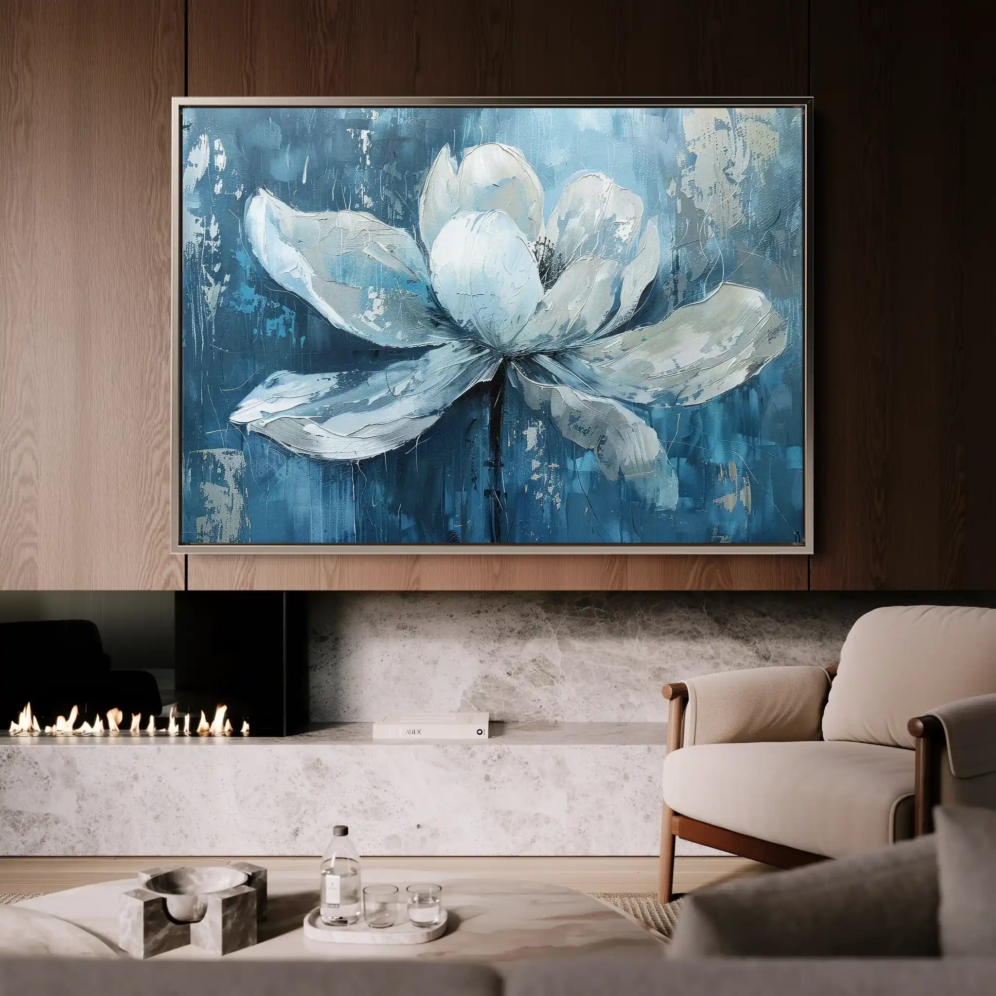 Floral Canvas Wall Art WAD210-F 90 x 60 cm / Stretched on hidden frame