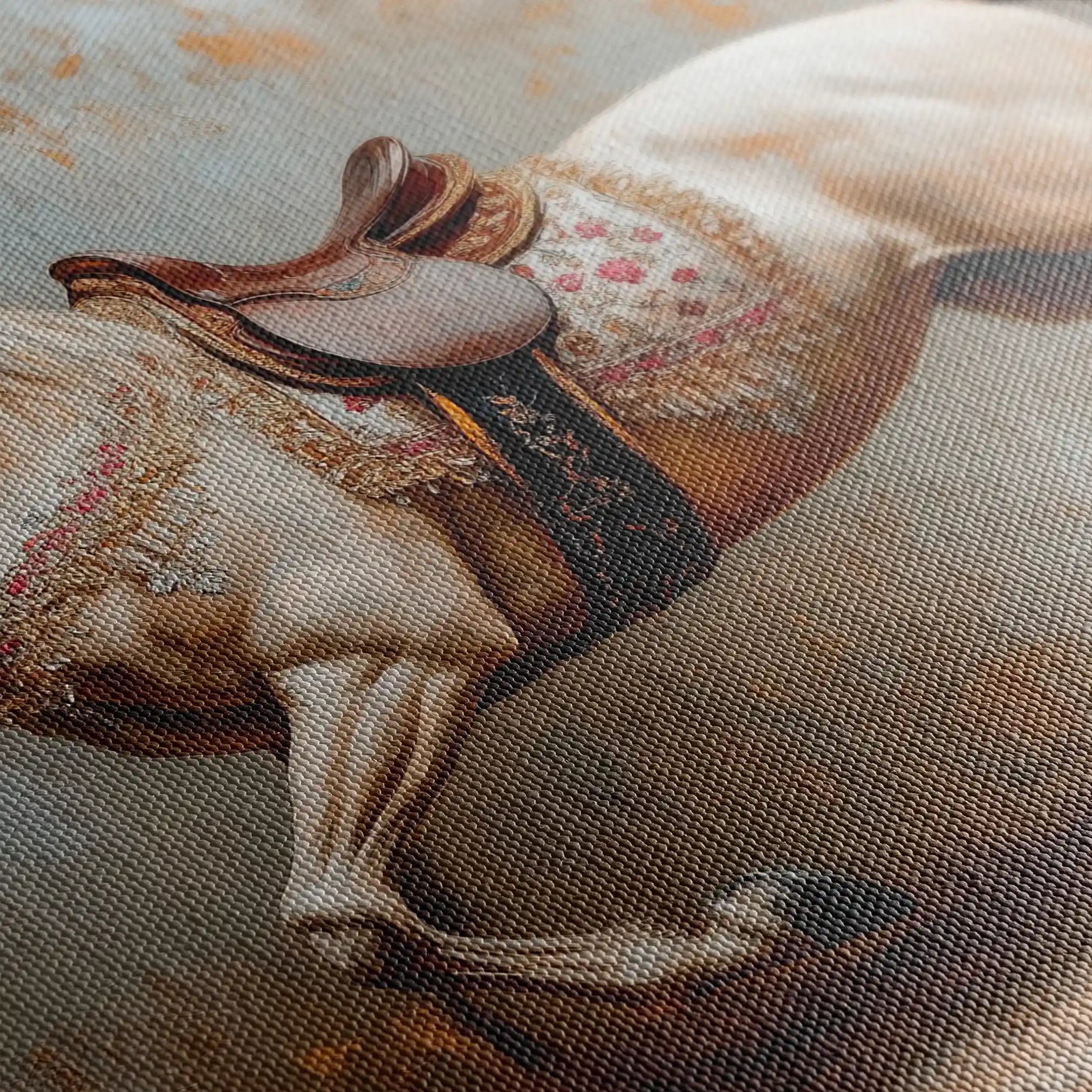 Horses 210 Canvas Art 90 x 60 cm / Stretched on hidden frame