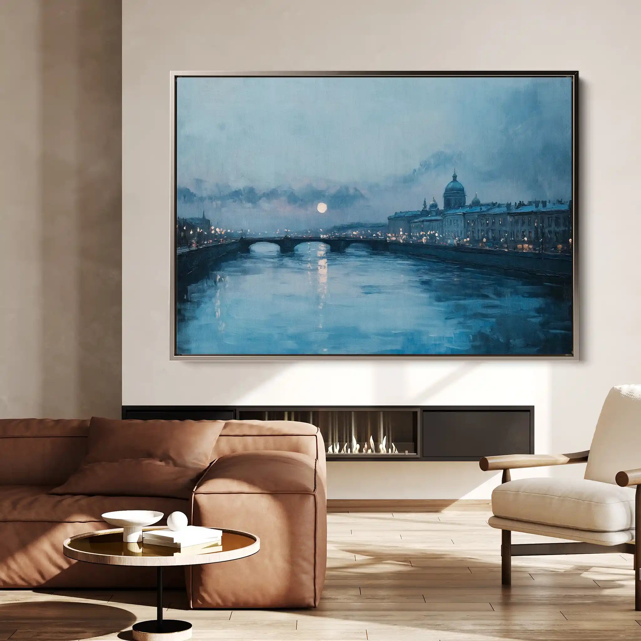 Landscape 210 Canvas Art 90 x 60 cm / Stretched on hidden frame