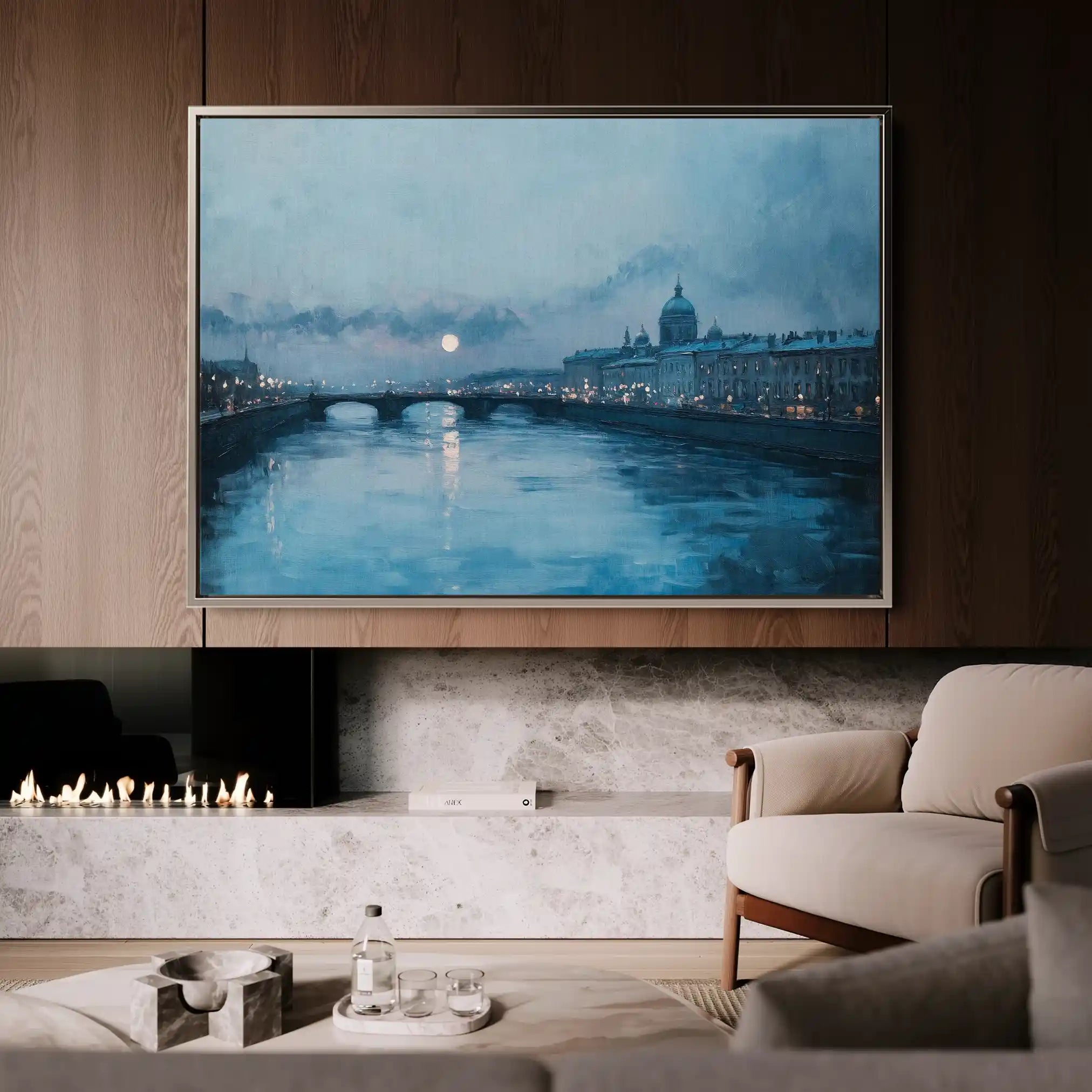 Landscape 210 Canvas Art 90 x 60 cm / Stretched on hidden frame