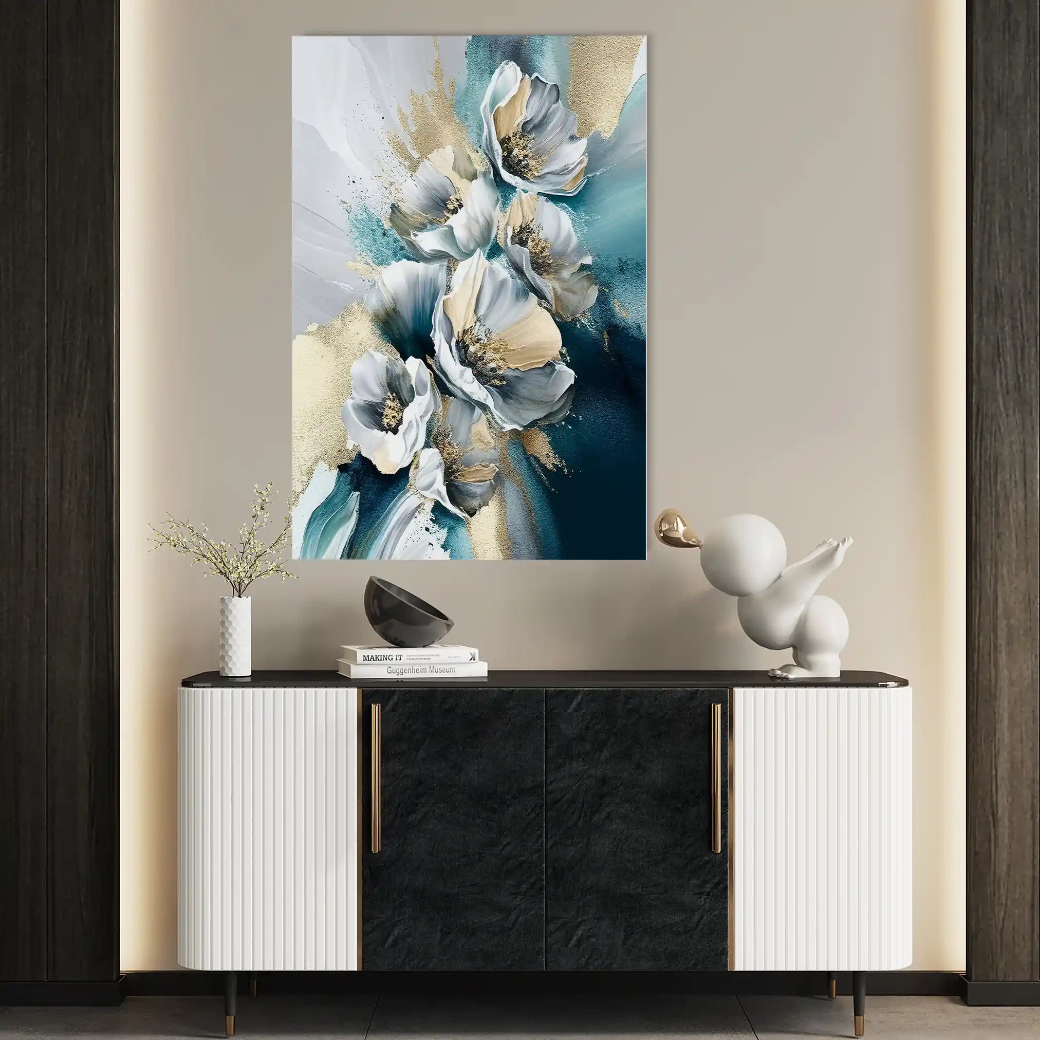 Floral Canvas Wall Art WAD211-F 90 x 60 cm / Stretched on hidden frame