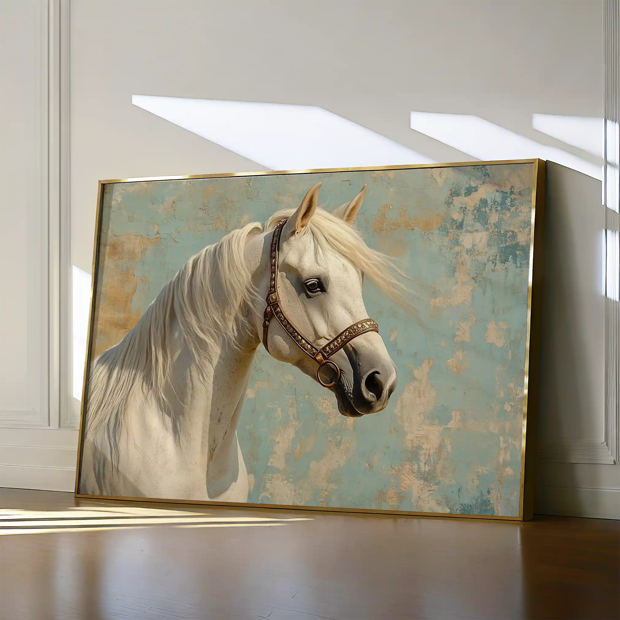 Horses 211 Canvas Art 90 x 60 cm / Stretched on hidden frame