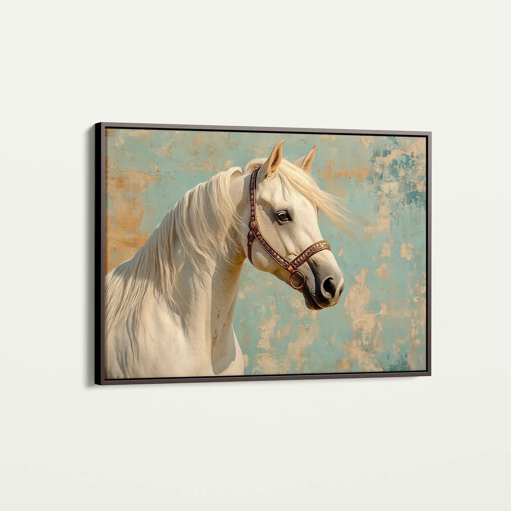 Horses 211 Canvas Art 90 x 60 cm / Stretched on hidden frame