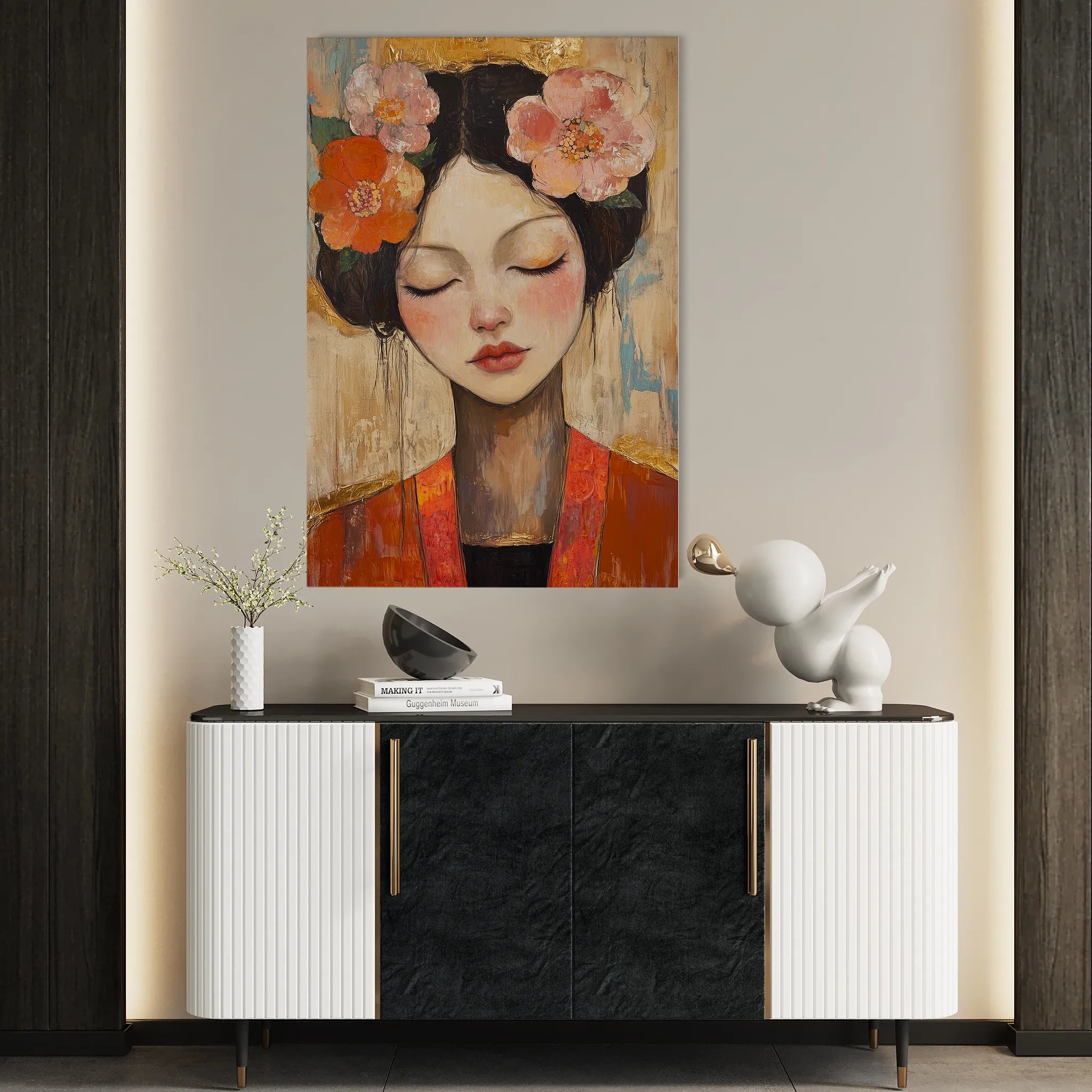 Portrait Canvas Wall Art WAD211-P 90 x 60 cm / Stretched on hidden frame
