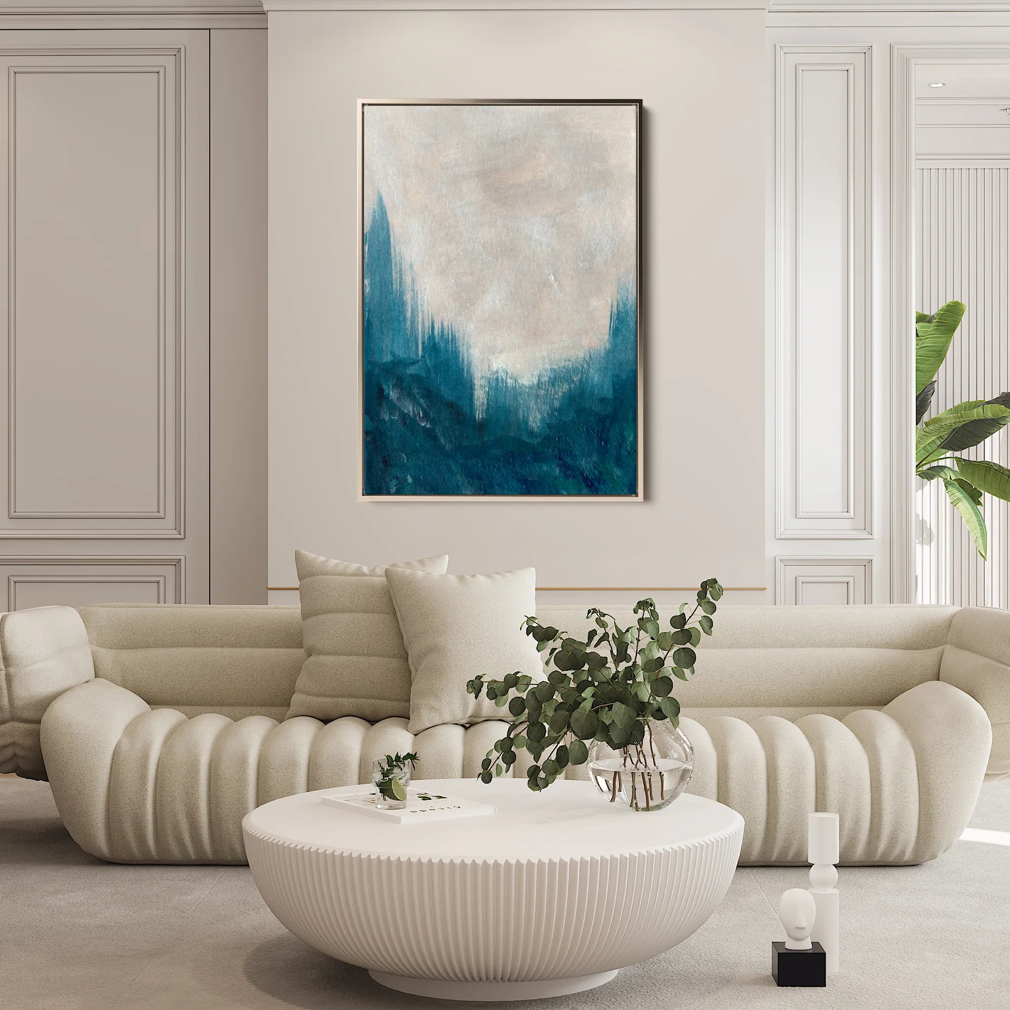 Abstract Canvas Wall Art WAD212-A 90 x 60 cm / Stretched on hidden frame