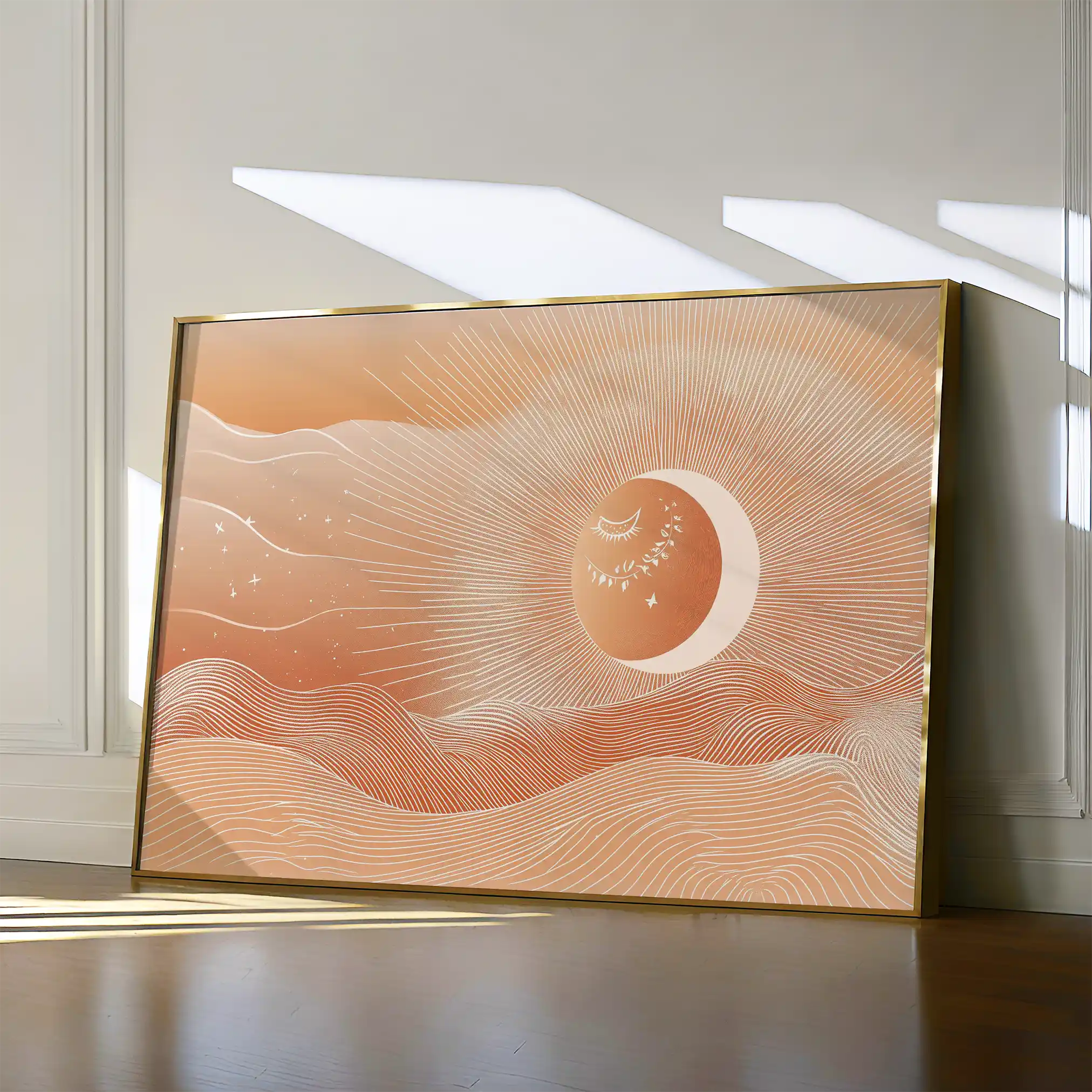 Boho 212 Canvas Art 90 x 60 cm / Stretched on hidden frame