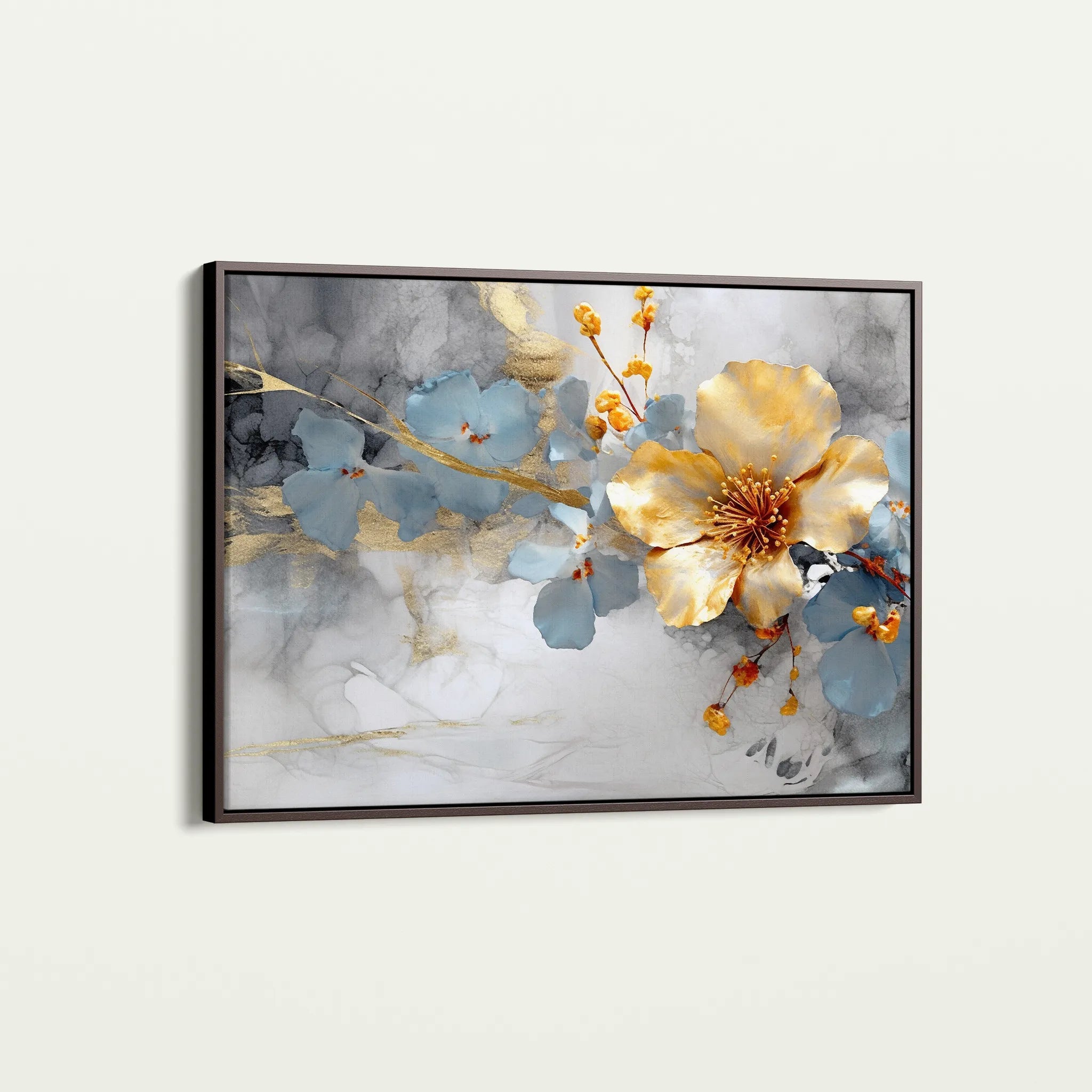 Floral Canvas Wall Art WAD212-F 90 x 60 cm / Stretched on hidden frame