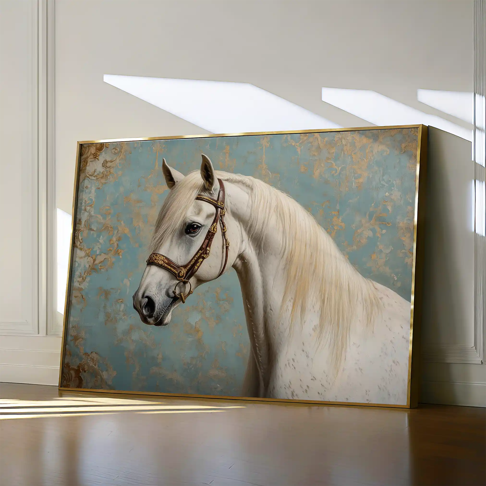 Horses 212 Canvas Art 90 x 60 cm / Stretched on hidden frame
