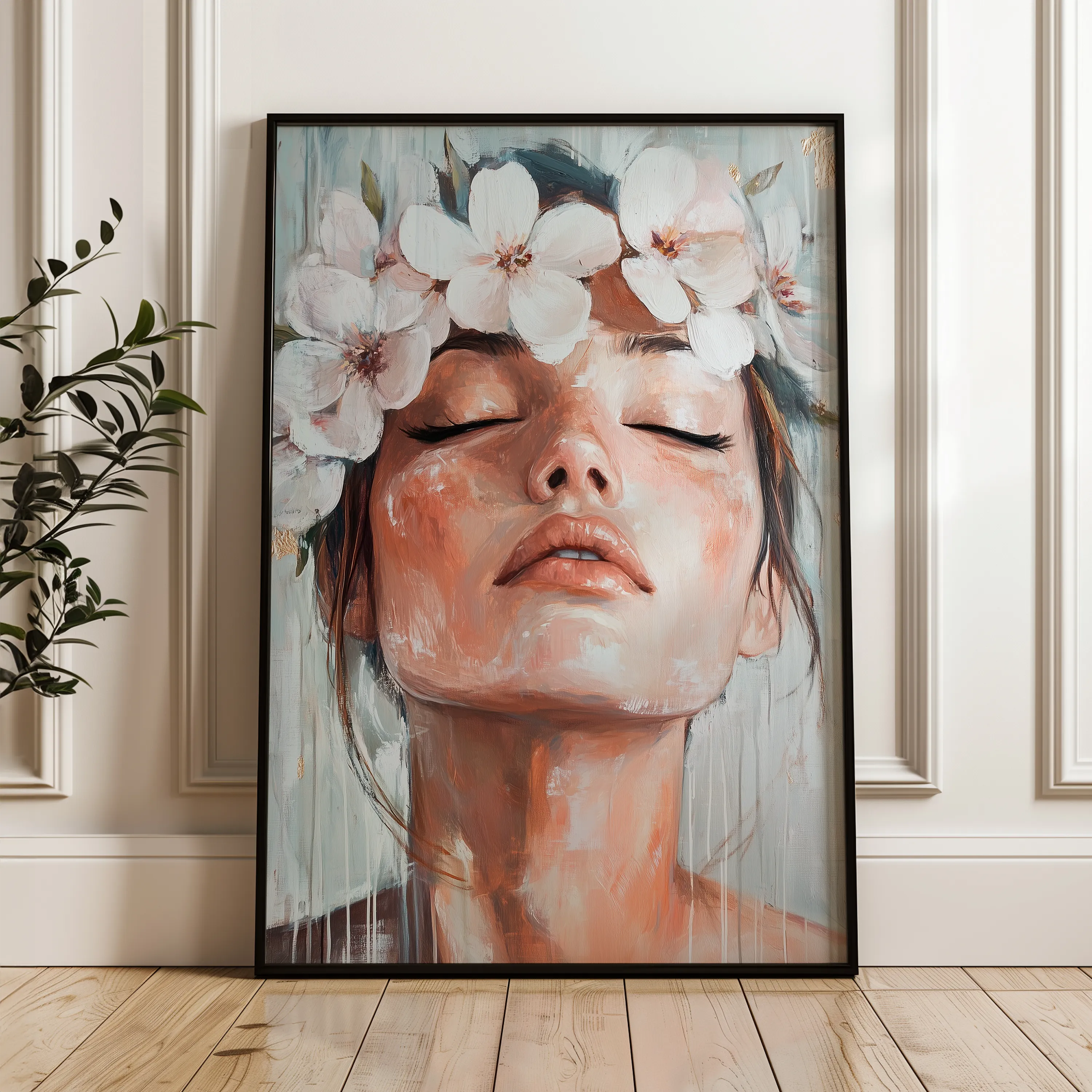 Portrait Canvas Wall Art WAD212-P 90 x 60 cm / Stretched on hidden frame