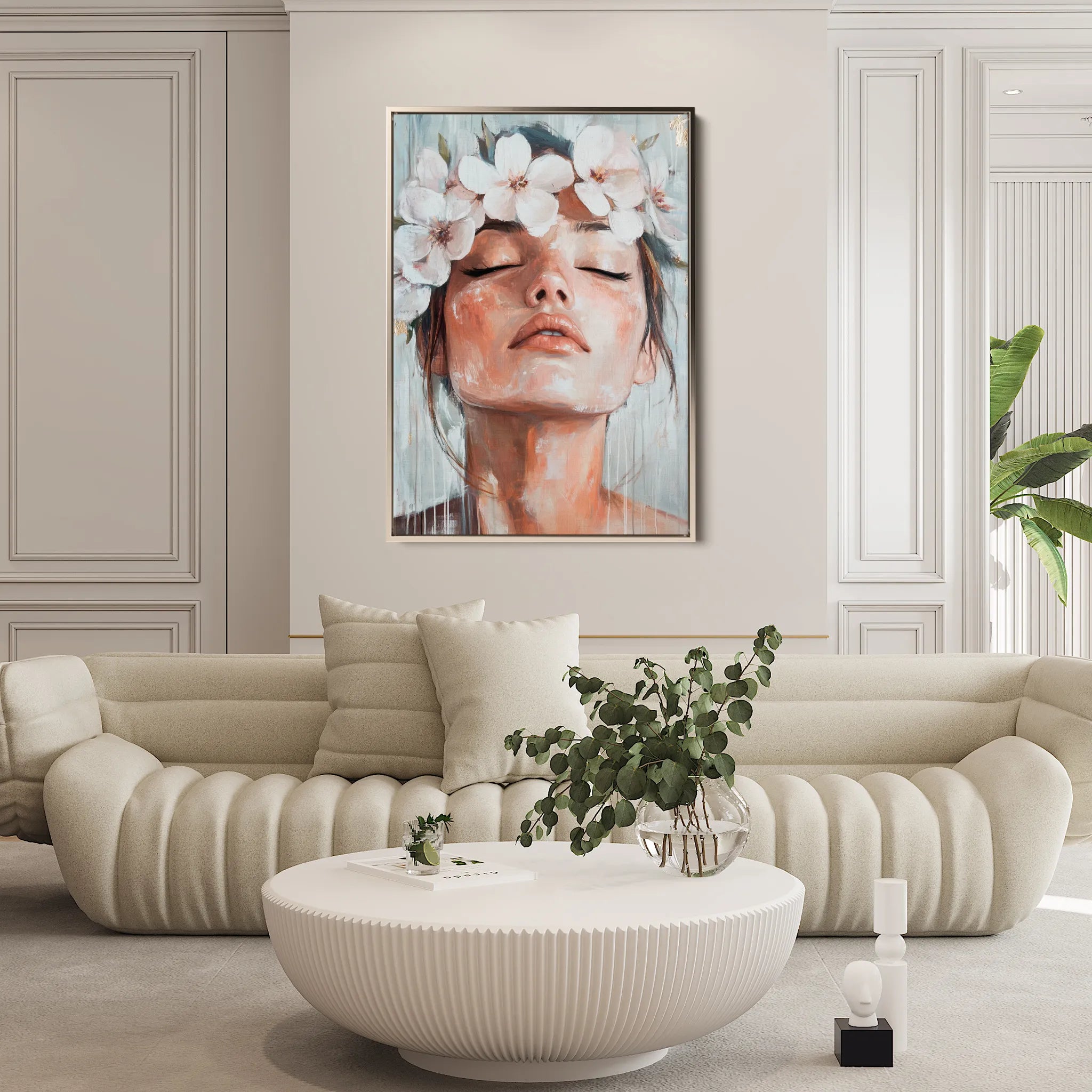 Portrait Canvas Wall Art WAD212-P 90 x 60 cm / Stretched on hidden frame