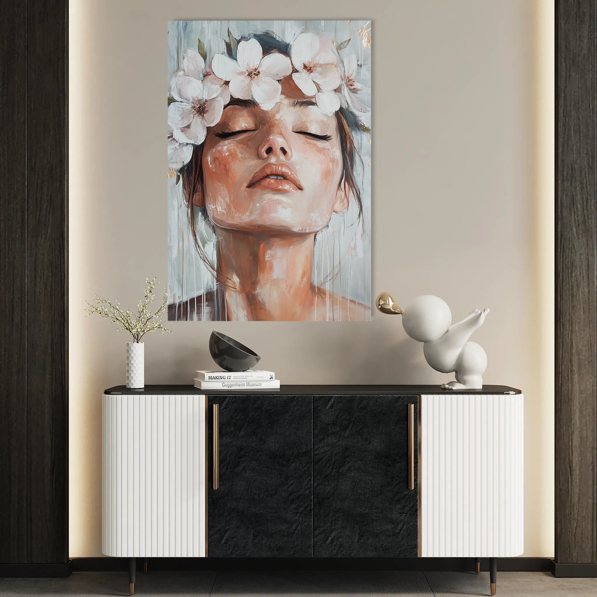 Portrait Canvas Wall Art WAD212-P 90 x 60 cm / Stretched on hidden frame