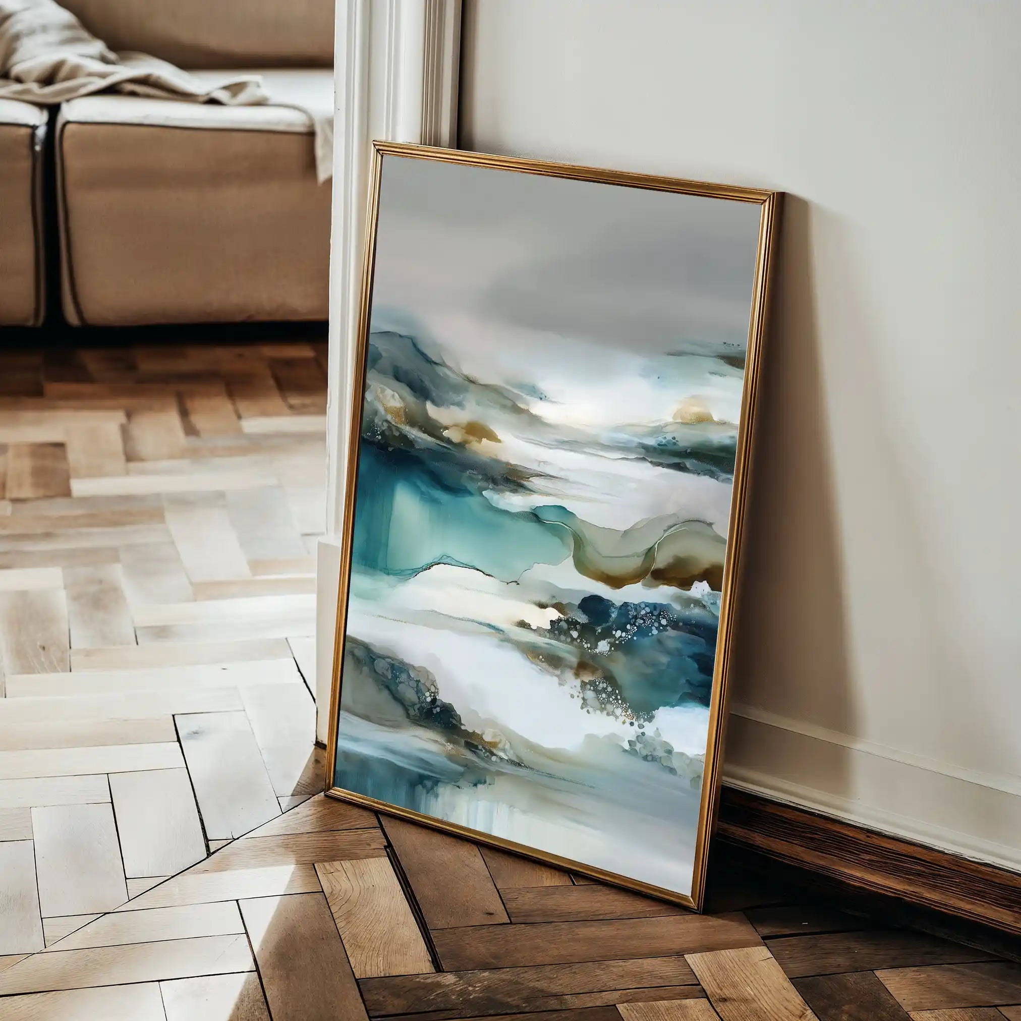 Abstract 2122 Canvas Art 60 x 40 cm / Stretched on hidden frame