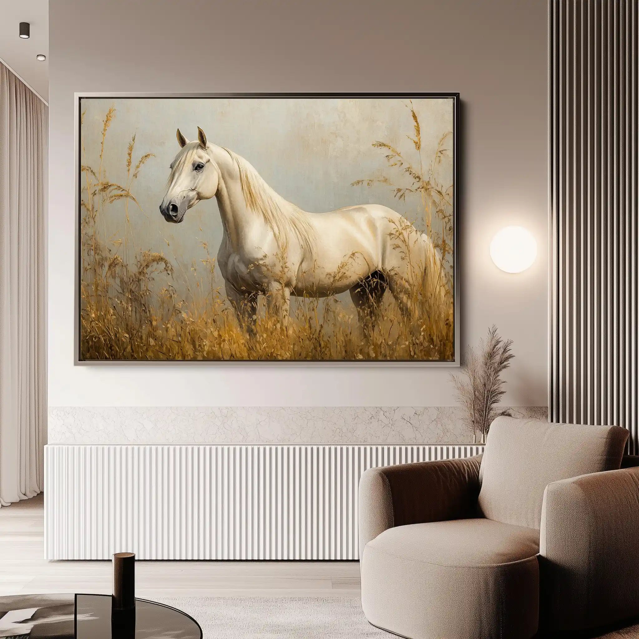 Horses 213 Canvas Art 90 x 60 cm / Stretched on hidden frame