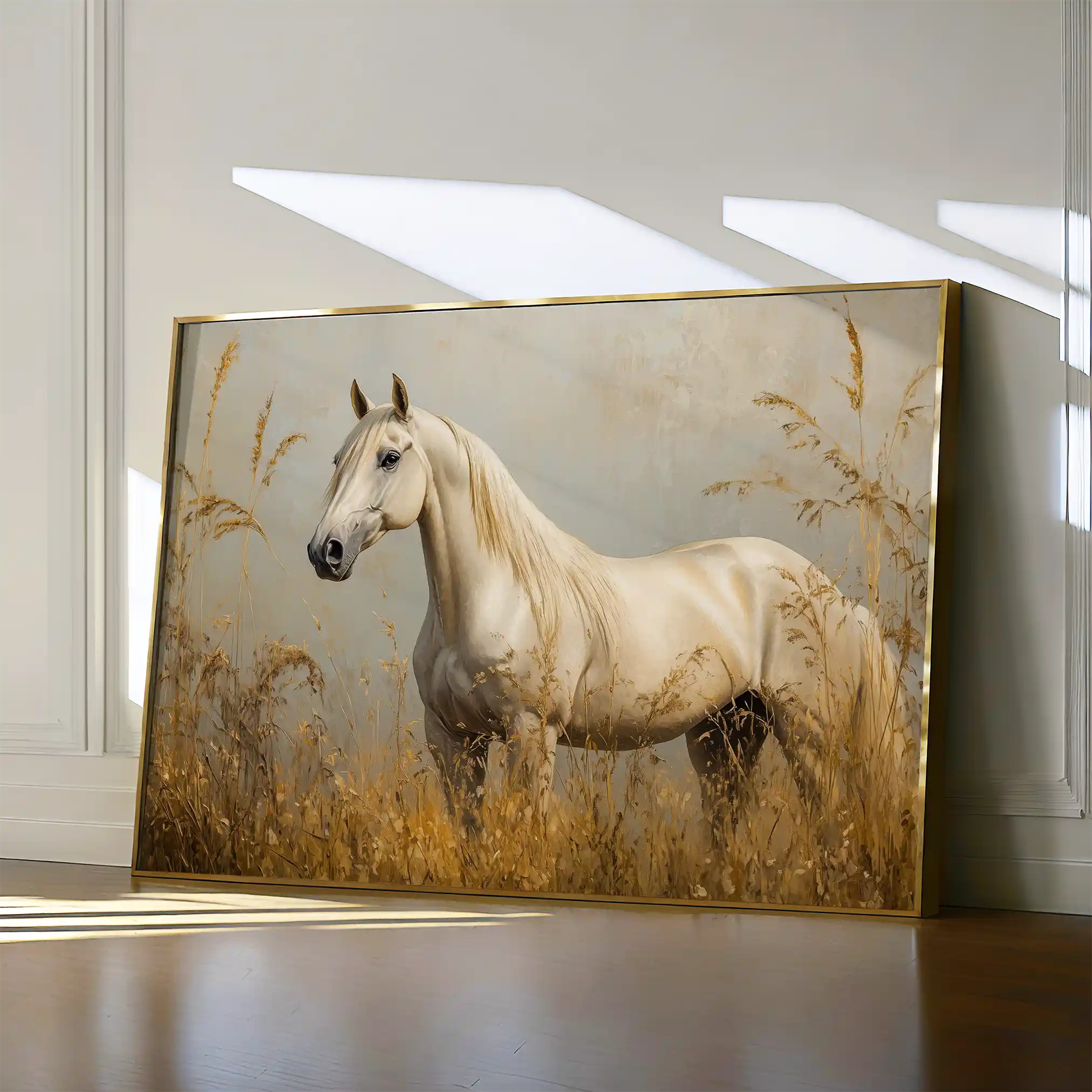 Horses 213 Canvas Art 90 x 60 cm / Stretched on hidden frame