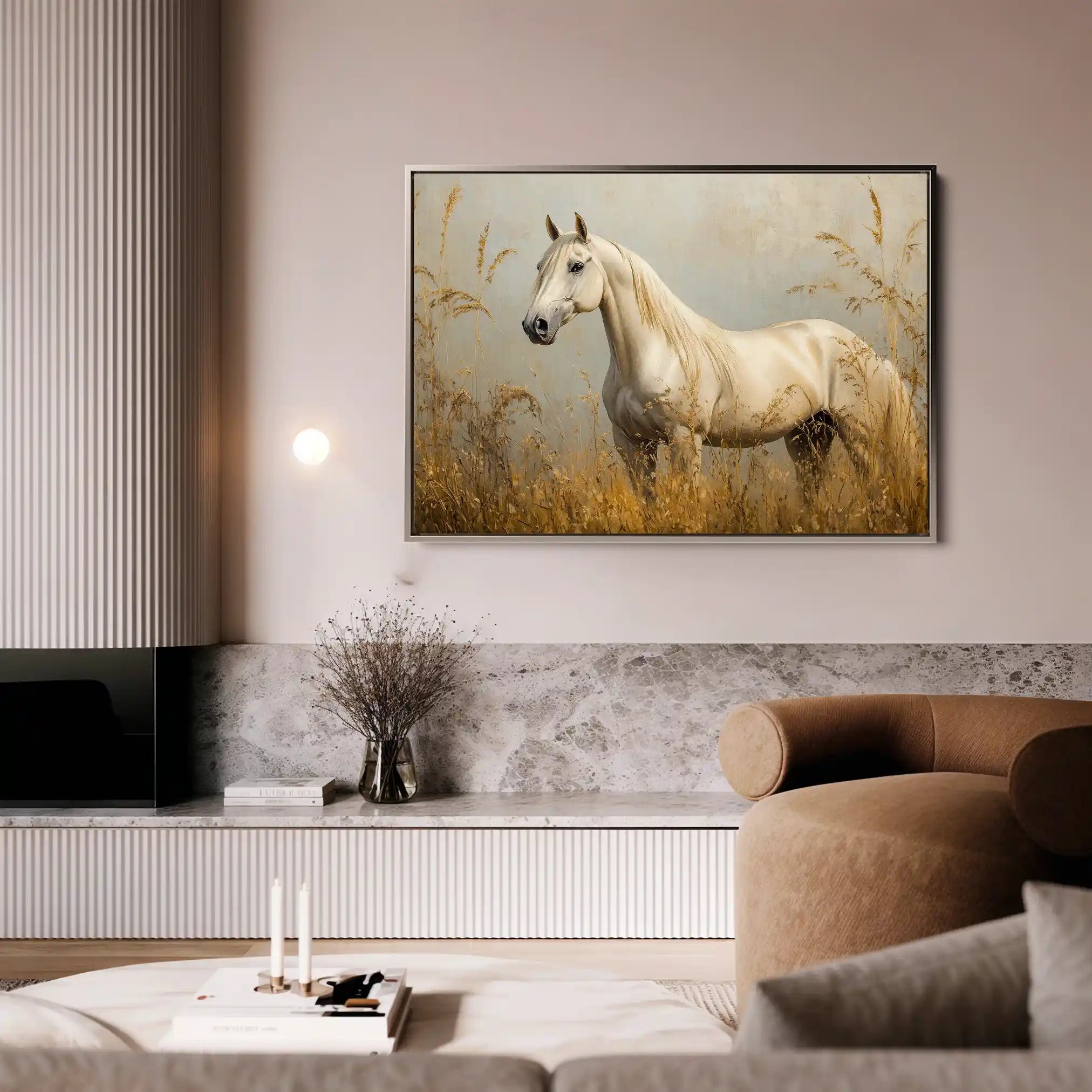 Horses 213 Canvas Art 90 x 60 cm / Stretched on hidden frame