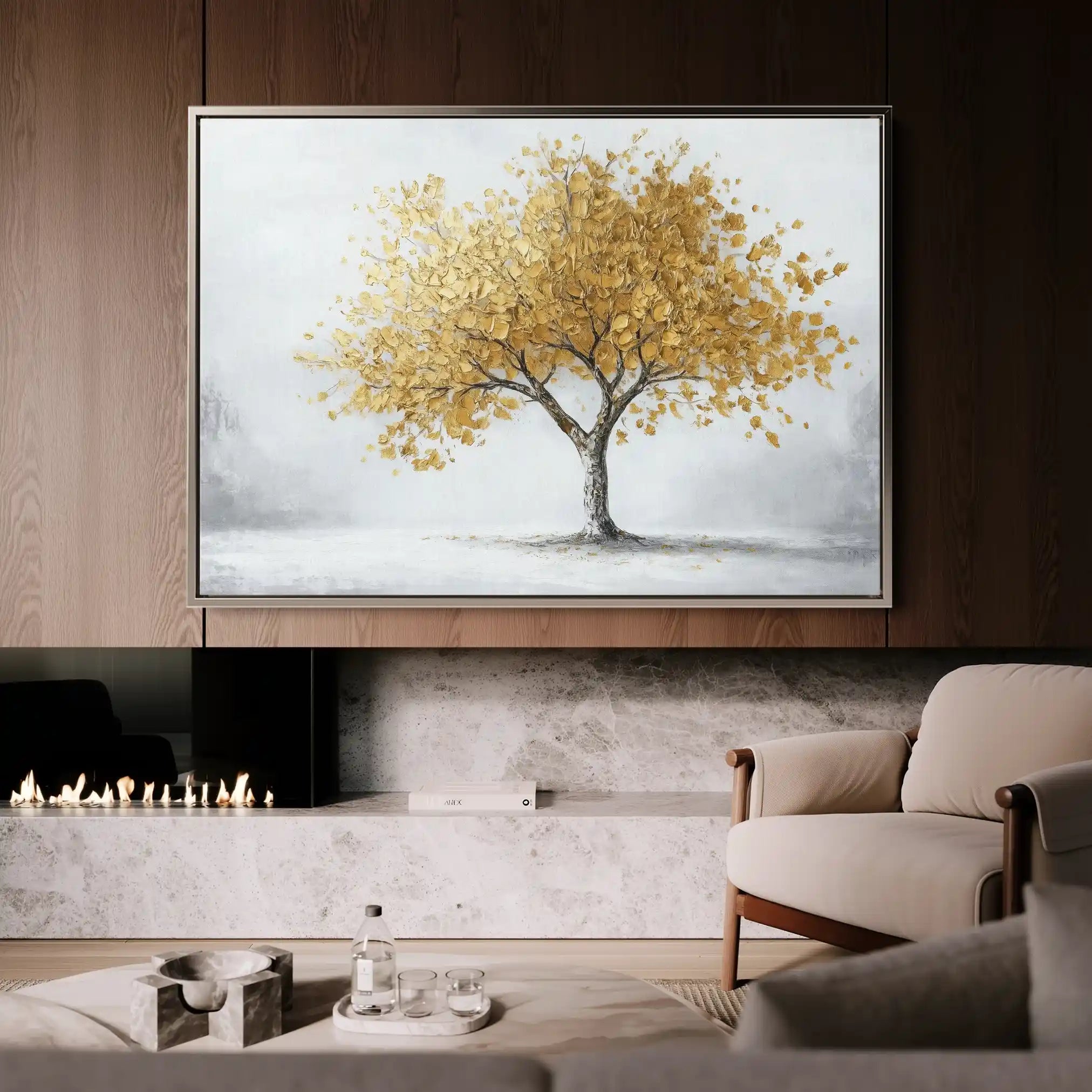 Landscape 213 Canvas Art 90 x 60 cm / Stretched on hidden frame