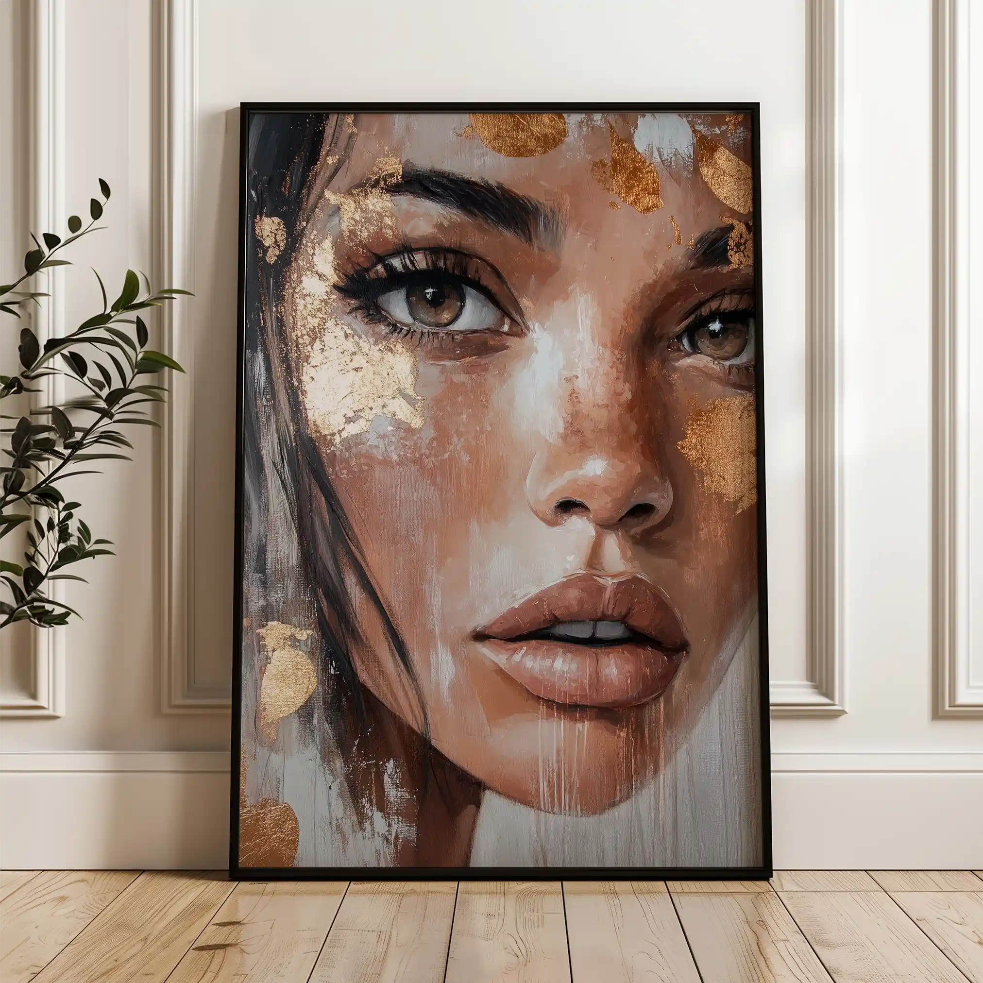 Portrait 213 Canvas Art 90 x 60 cm / Stretched on hidden frame