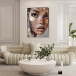 Portrait 213 Canvas Art 90 x 60 cm / Stretched on hidden frame