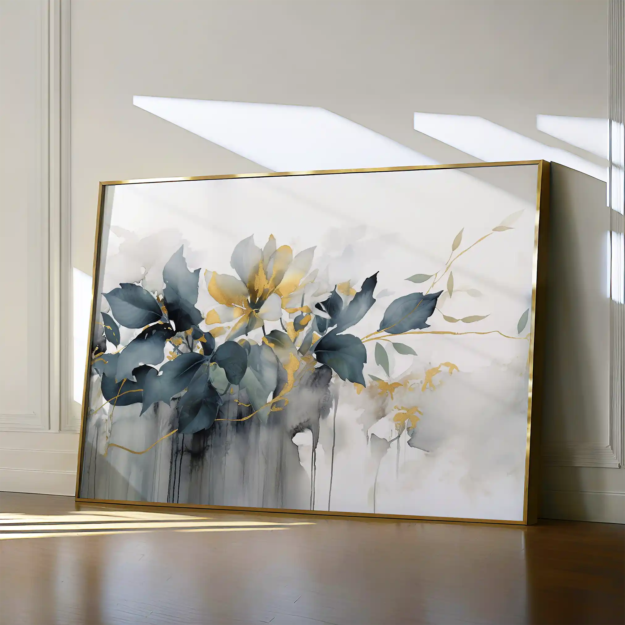 Floral Canvas Wall Art WAD214-F 90 x 60 cm / Stretched on hidden frame