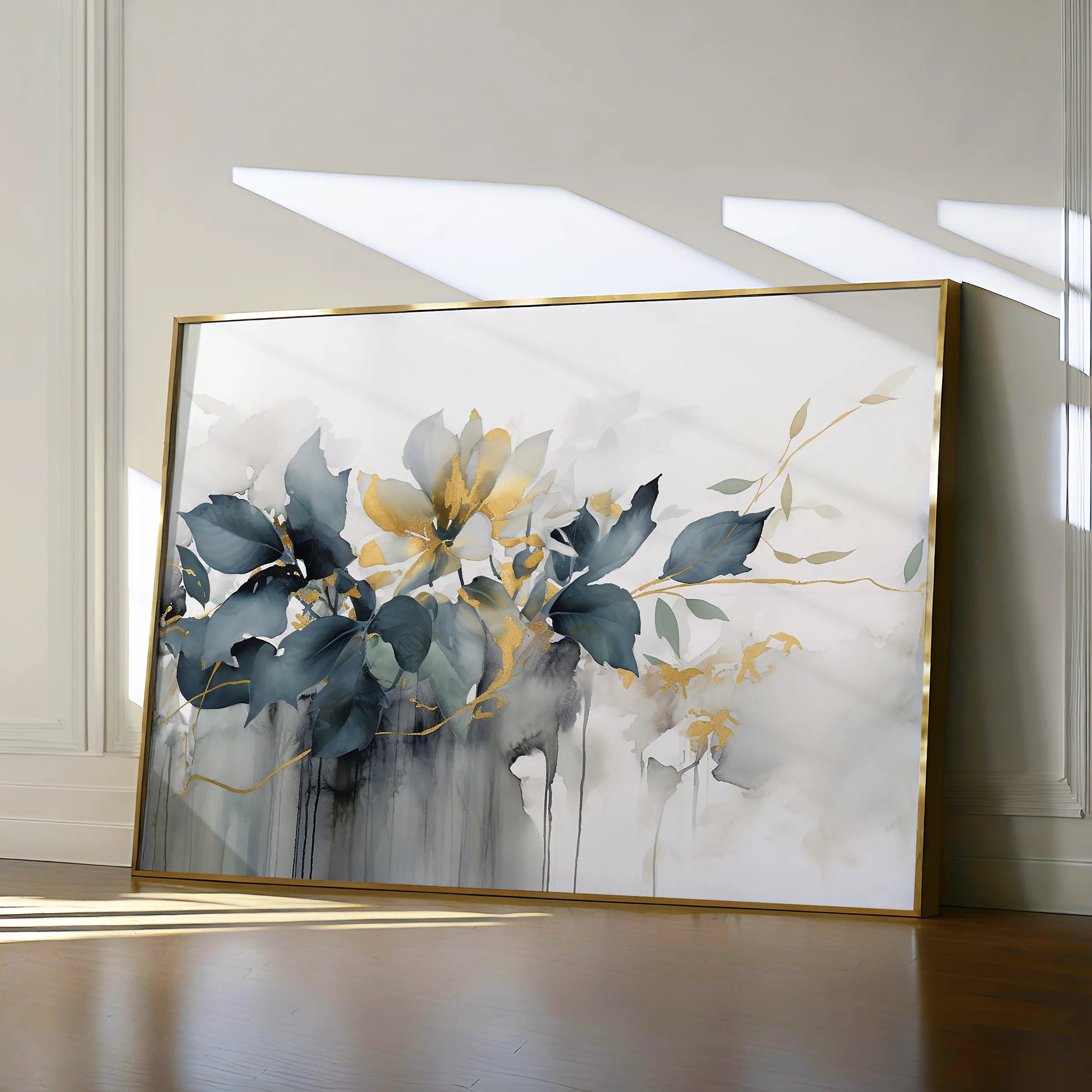 Floral Canvas Wall Art WAD214-F 90 x 60 cm / Stretched on hidden frame